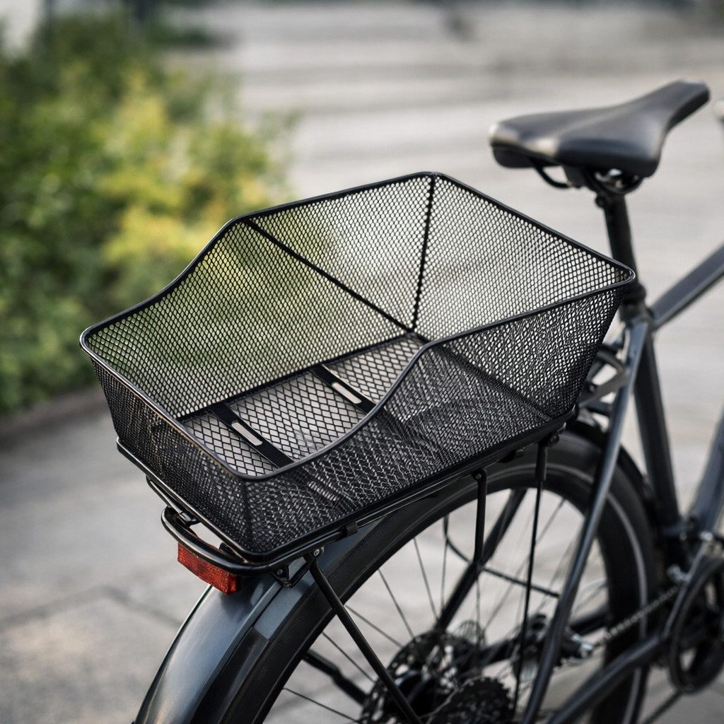 LUCHS Fahrradkorb Fahrradkorb Schultaschenkorb Drahtkorb Korb Gepäckträgerkorb, ca. 420 x 300 x 200 mm / Schultaschenkorb