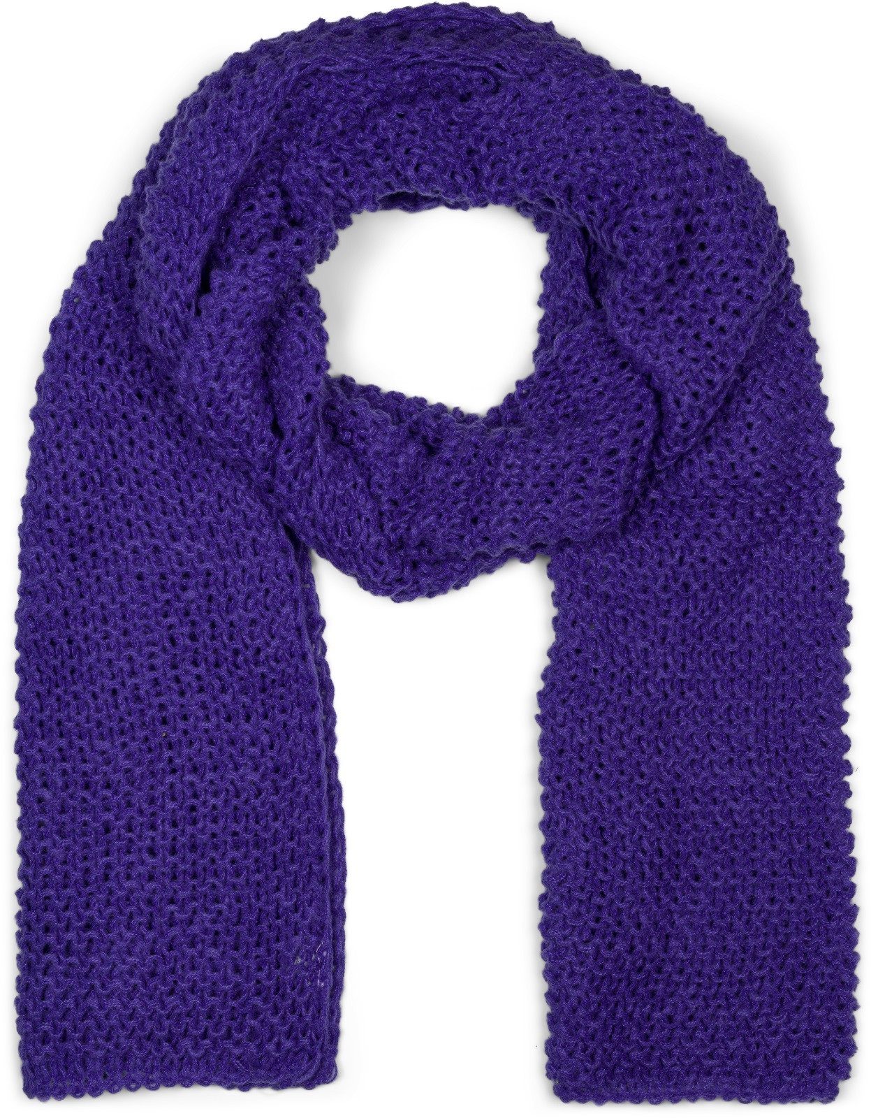 styleBREAKER Strickschal Langer Strick Schal mit Wellen Strickmuster, (1-St)