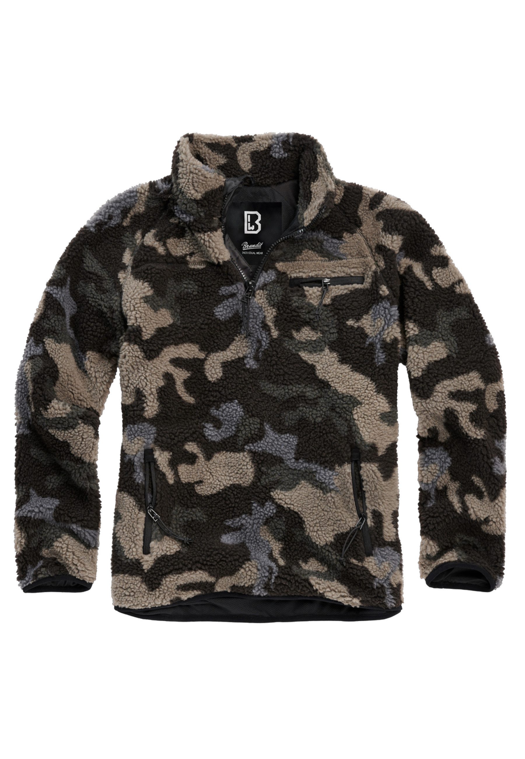 Brandit Kapuzenpullover Brandit Herren Teddyfleece Troyer (1-tlg)