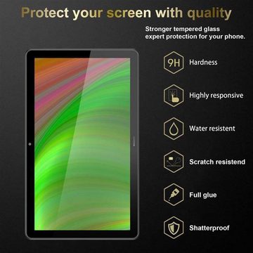 Cadorabo Schutzfolie Huawei MediaPad T5 10 (10.1 Zoll), (3-St), 3x Schutzglas Panzer Folie (Tempered) Display-Schutzglas mit 3D Touch