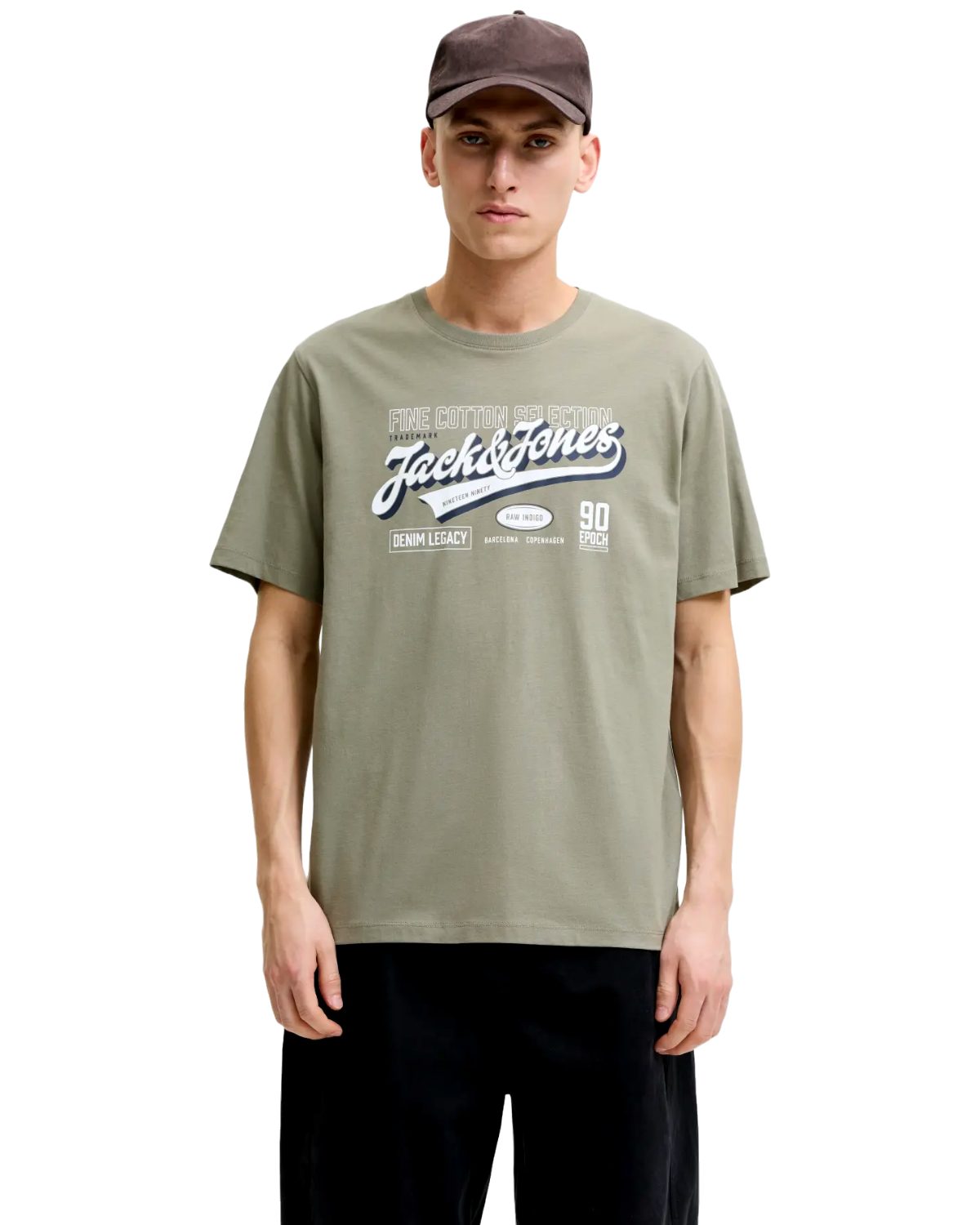 Jack & Jones Print-Shirt Bedrucktes T-Shirt aus Baumwolle (5er-Pack)