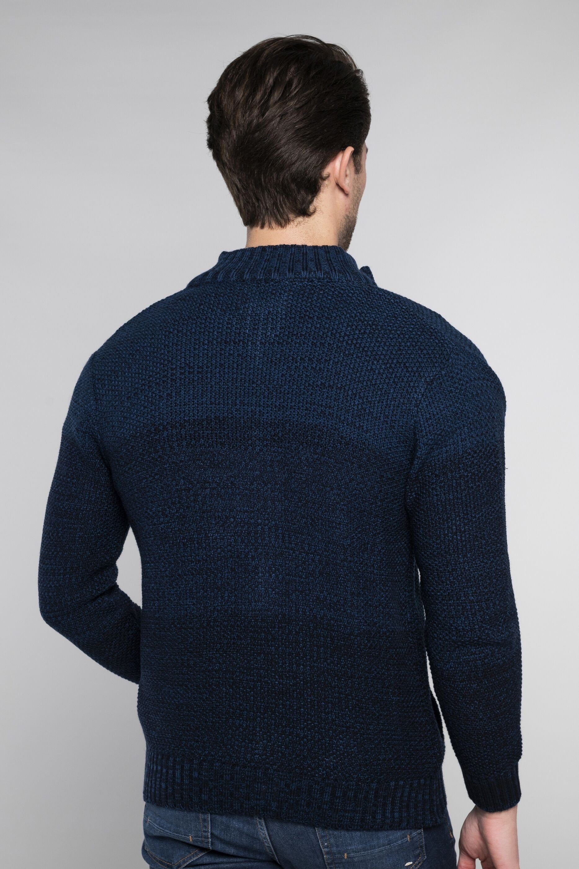 CARISMA und mit Strickjacke Stehkragen Strickjacke Farbverlauf Stehkragen mit Indigo