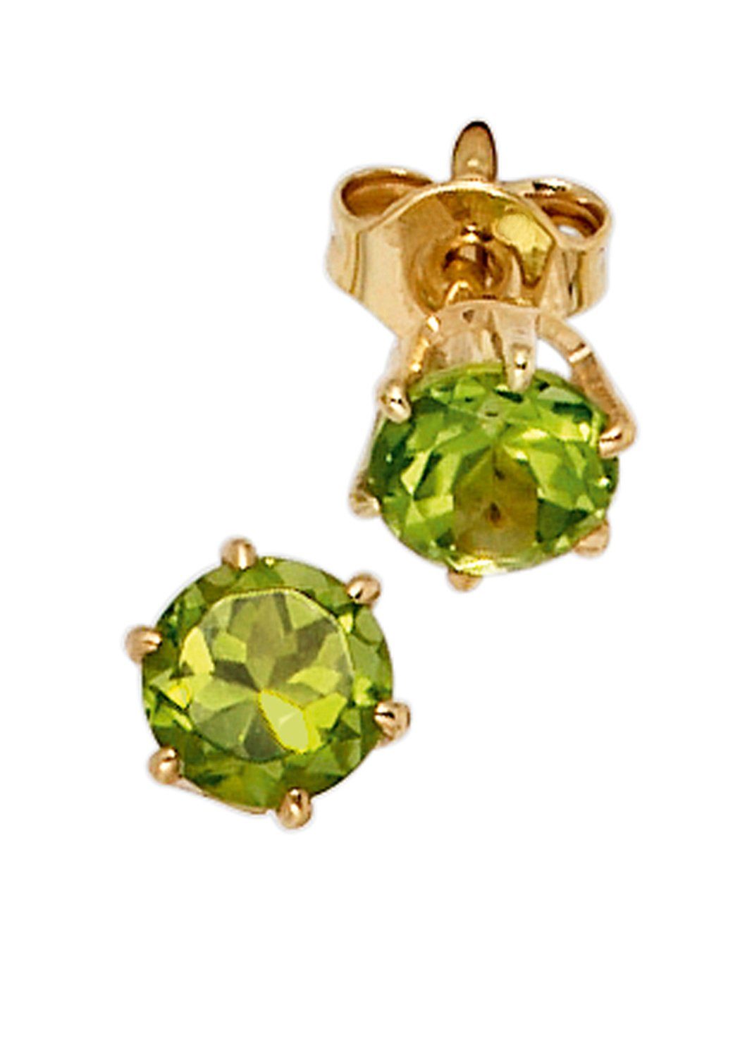 Paar Ohrstecker Ohrringe mit Peridot