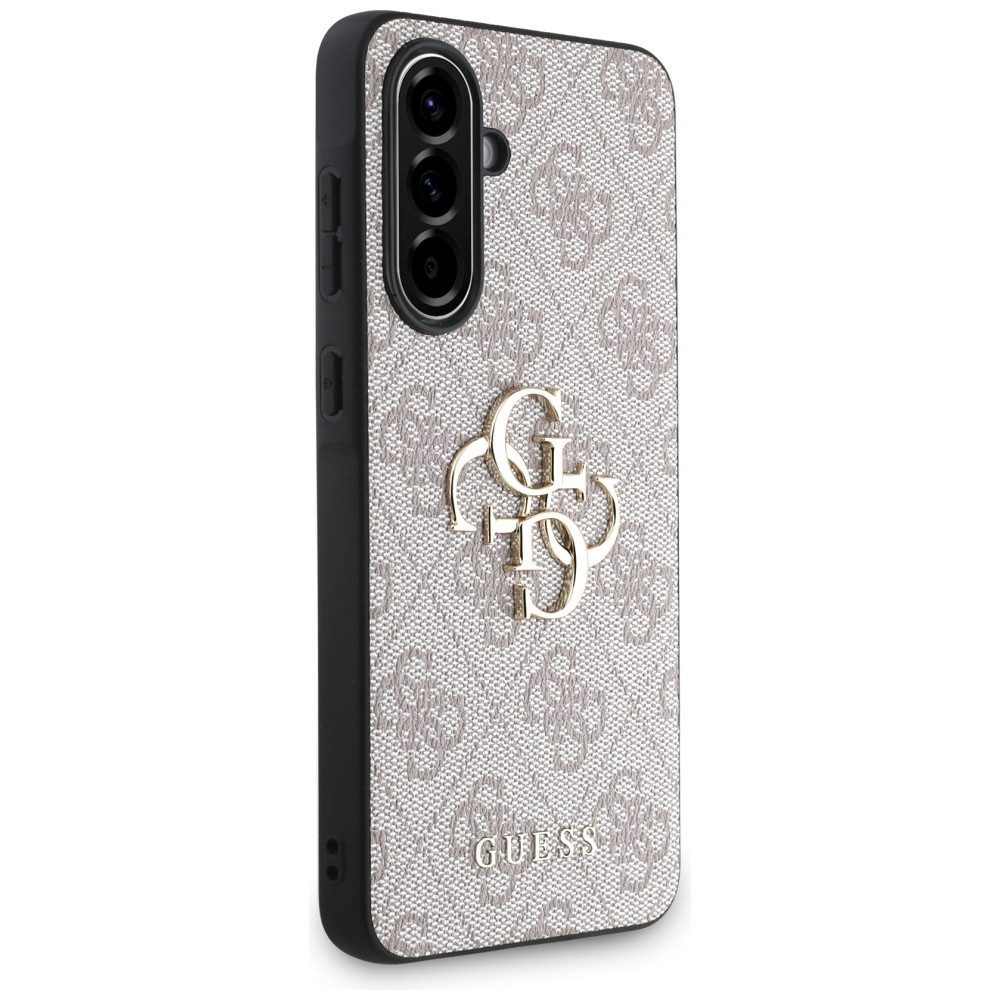 Guess Handyhülle Galaxy A56 Kunstleder rosa Muster Logo goldfarbig 6,7 Zoll, Kantenschutz – Bild 3 von 5
