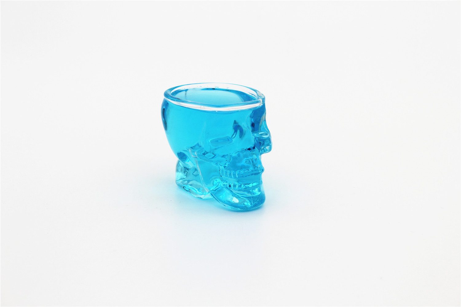 Winkee Schnapsglas Totenkopf-Form Skull, 3-tlg., Glas, ca. 7,8 x 5 x 5,5 cm, für ca. 70 ml