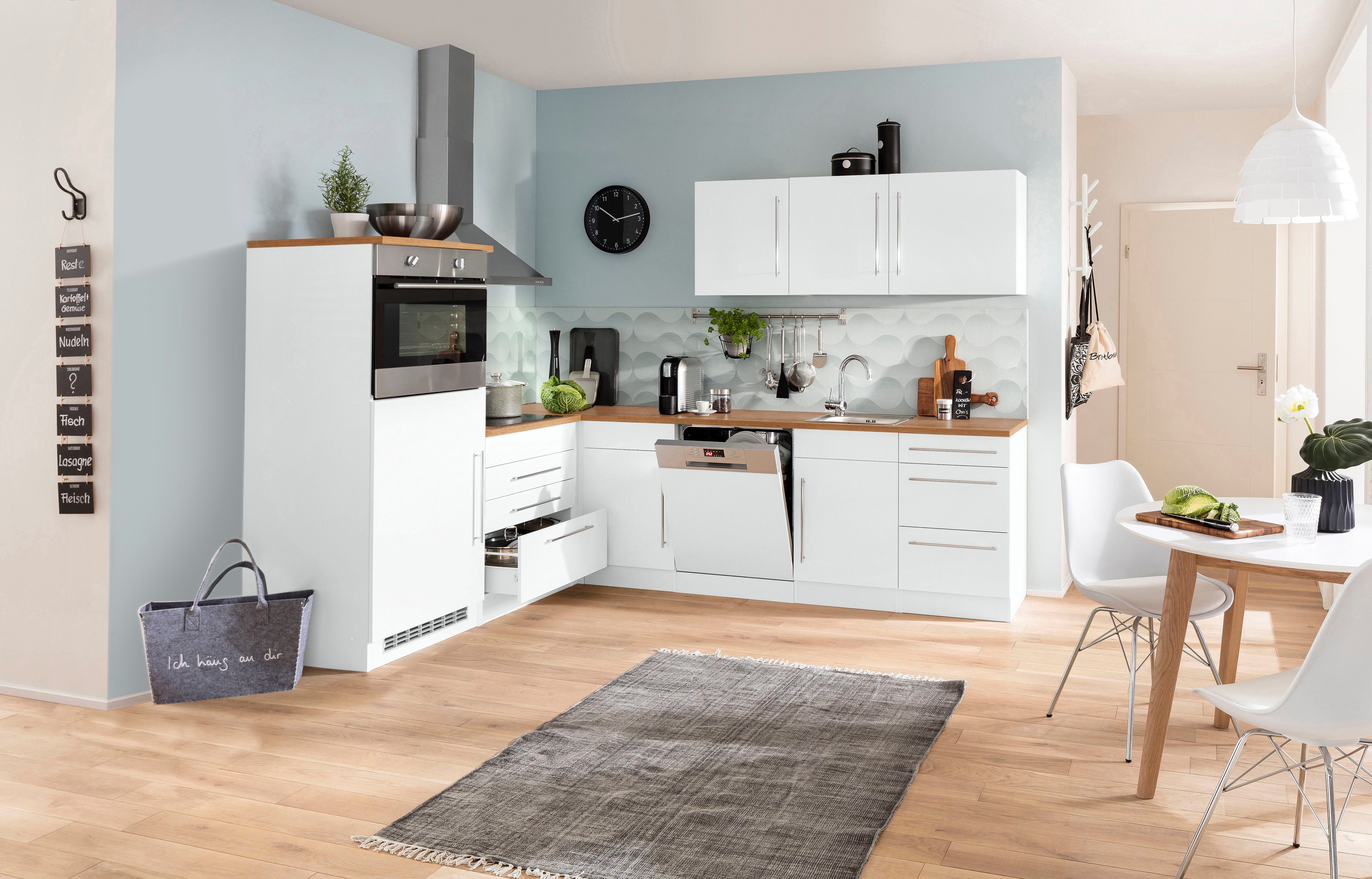 KOCHSTATION Winkelküche KS-Samos, Stellbreite 200x270 cm, wahlweise mit E-G günstig online kaufen