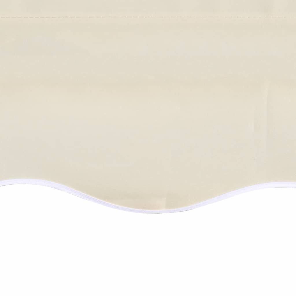 Markisenbespannung Sonnenblumengelb/Weiß – 280x245 Cm (für Rahmen 3x2,5 M), UV-beständiges Polyester, Inkl. Volant