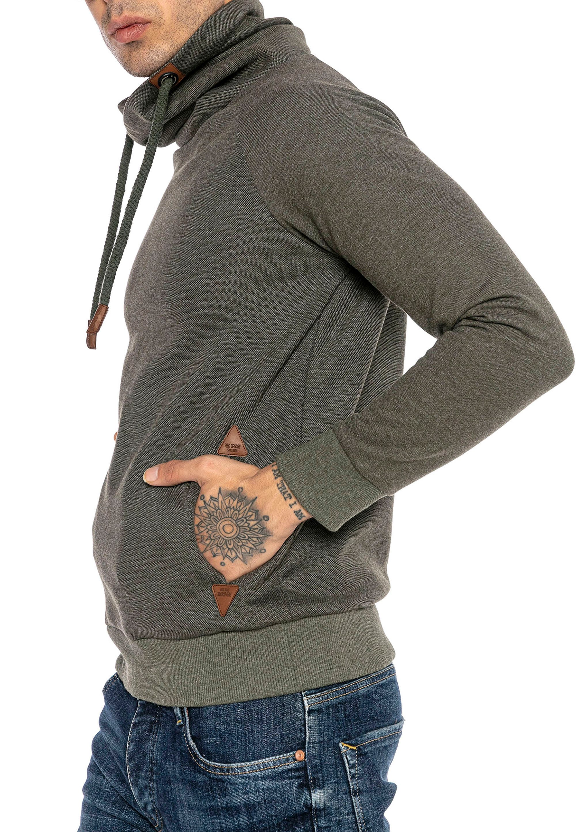 RedBridge Sweatshirt mit Schalkragen - Bequemer Pullover für Freizeit und A günstig online kaufen
