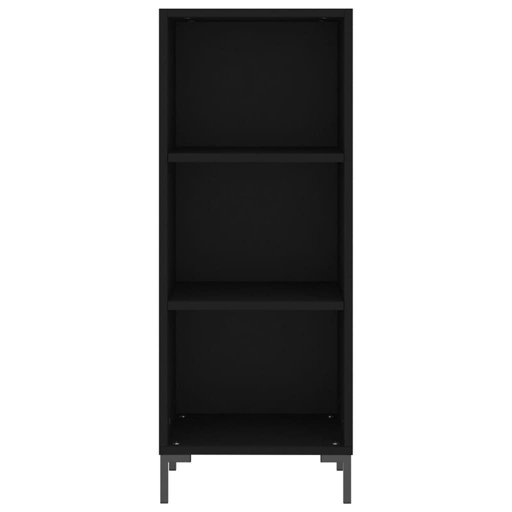 vidaXL Kleiderschrank Regal Highboard Holzwerks cm Schwarz 34,5x32,5x180 Hochschrank Schrank