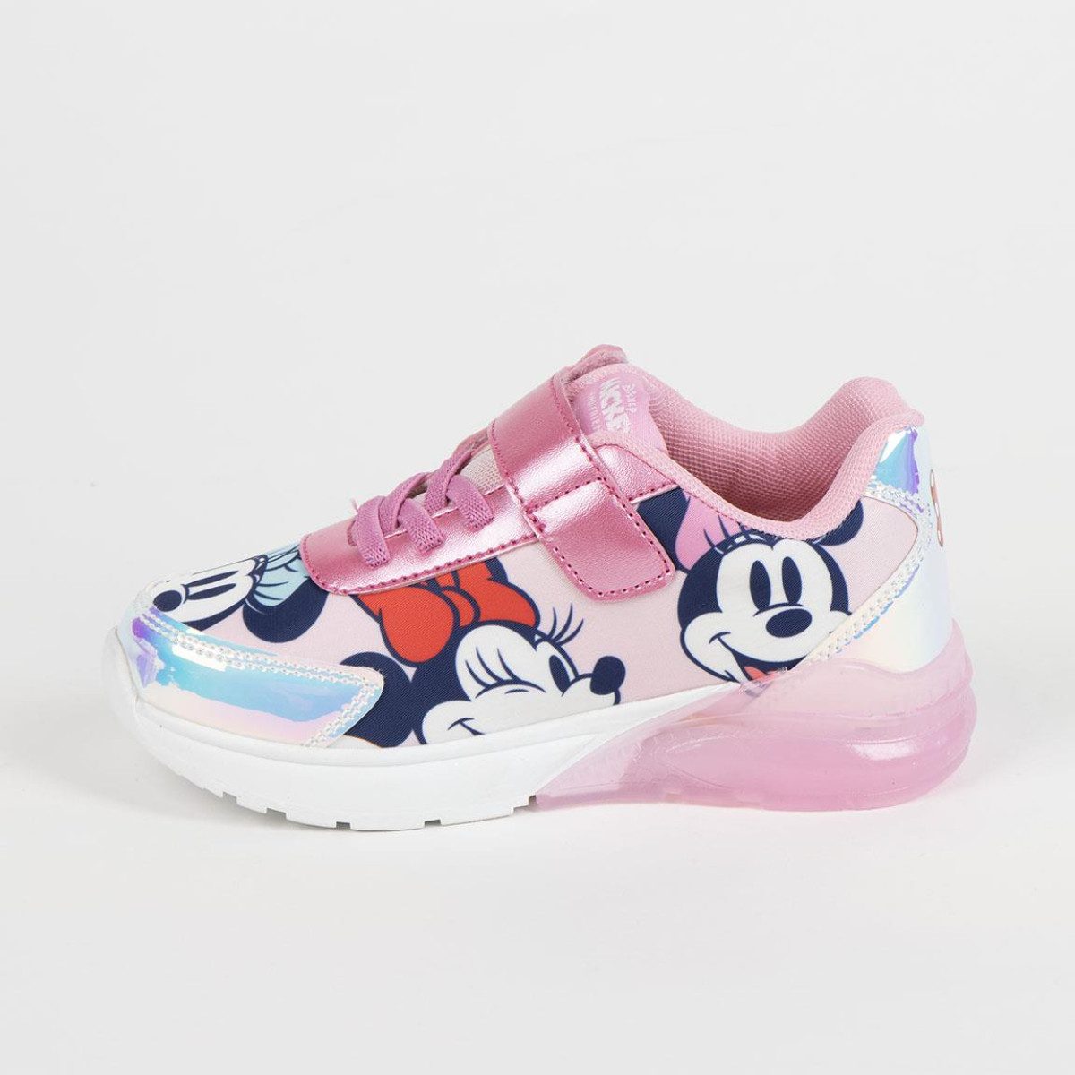 Disney Minnie Mouse Kinder Freizeitschuhe mit Licht sportliche für Schule und Freizeit Sneaker