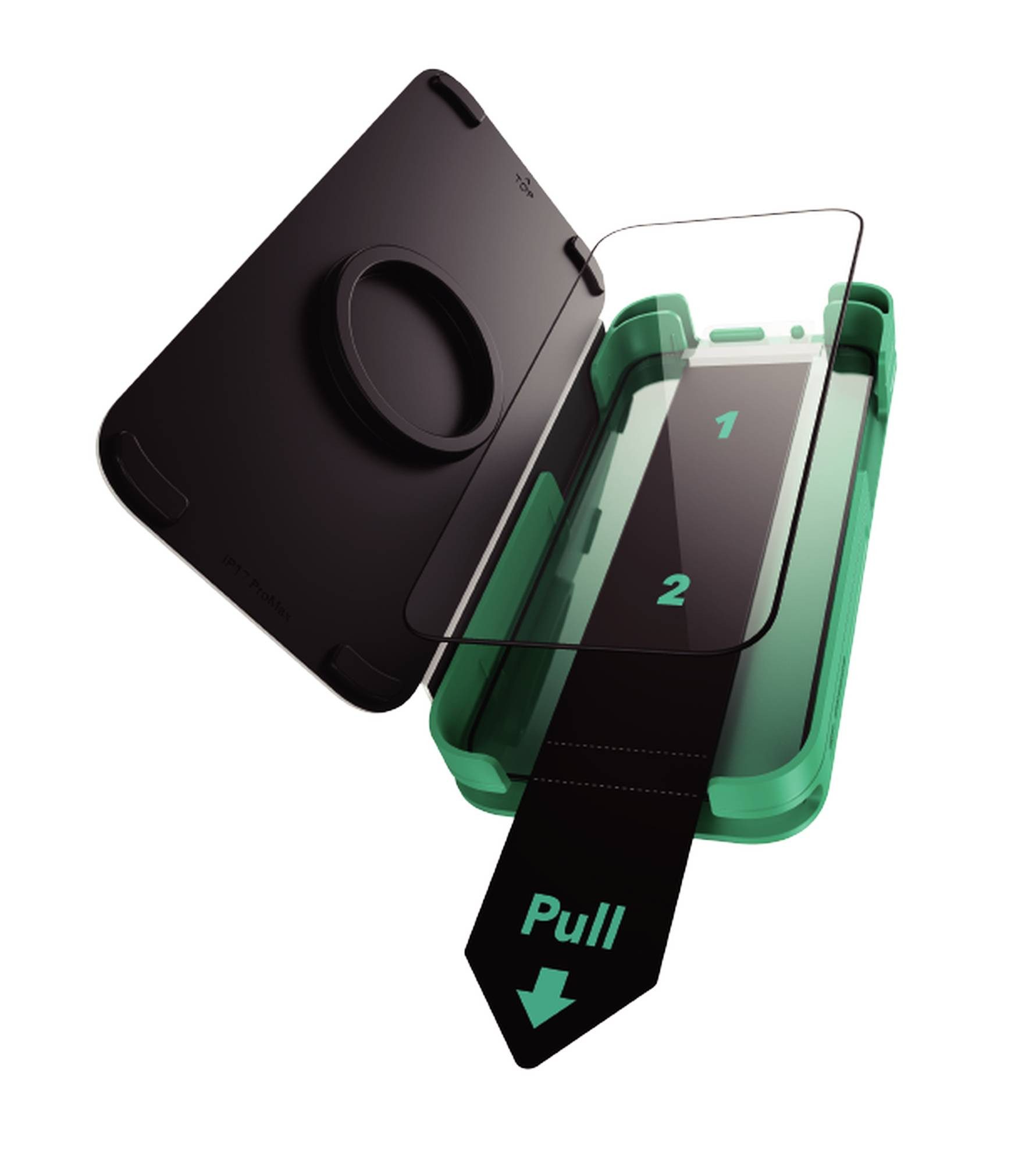 ESR Displayschutzglas Armorite Displayschutz für iPhone 17 Pro Max, UltraFit Aufbringhilfe, Laufsprecherabschirmung, gehärtetes Glas