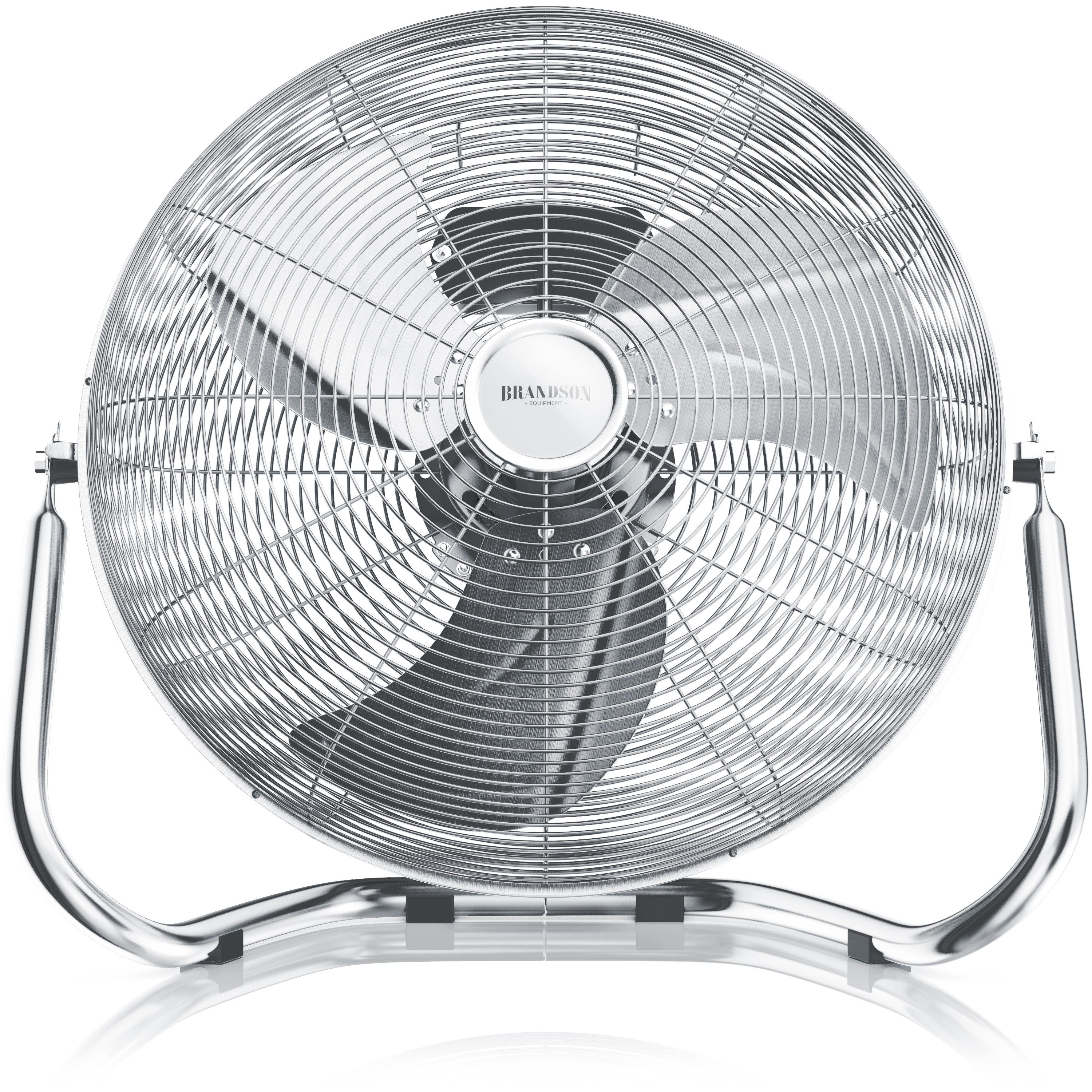 Brandson Windmaschine Chrom Bodenventilator im Retro günstig online kaufen