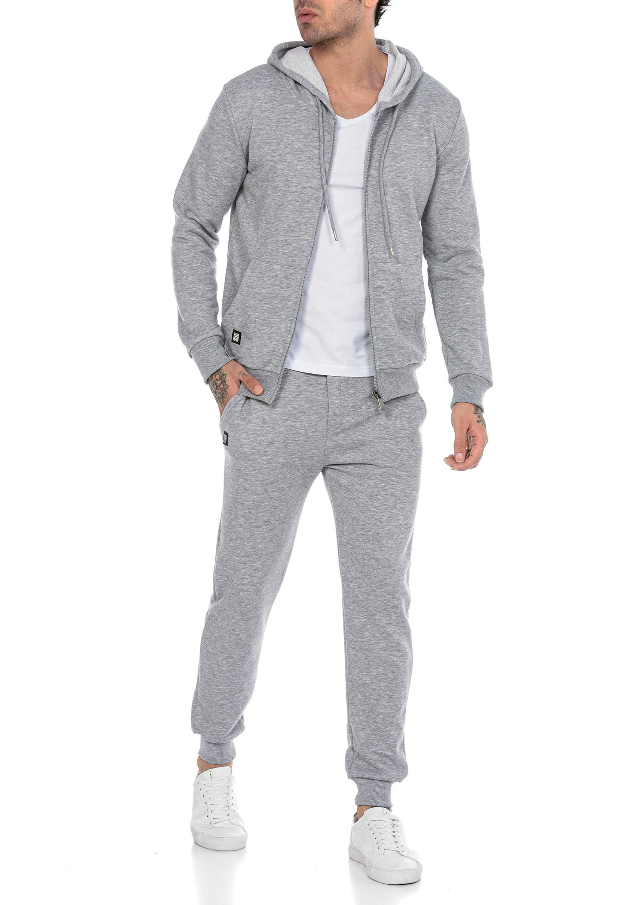 Jogginganzug Red Bridge Herren Jogginganzug Sweat Suit Set Sweatjacke Hose