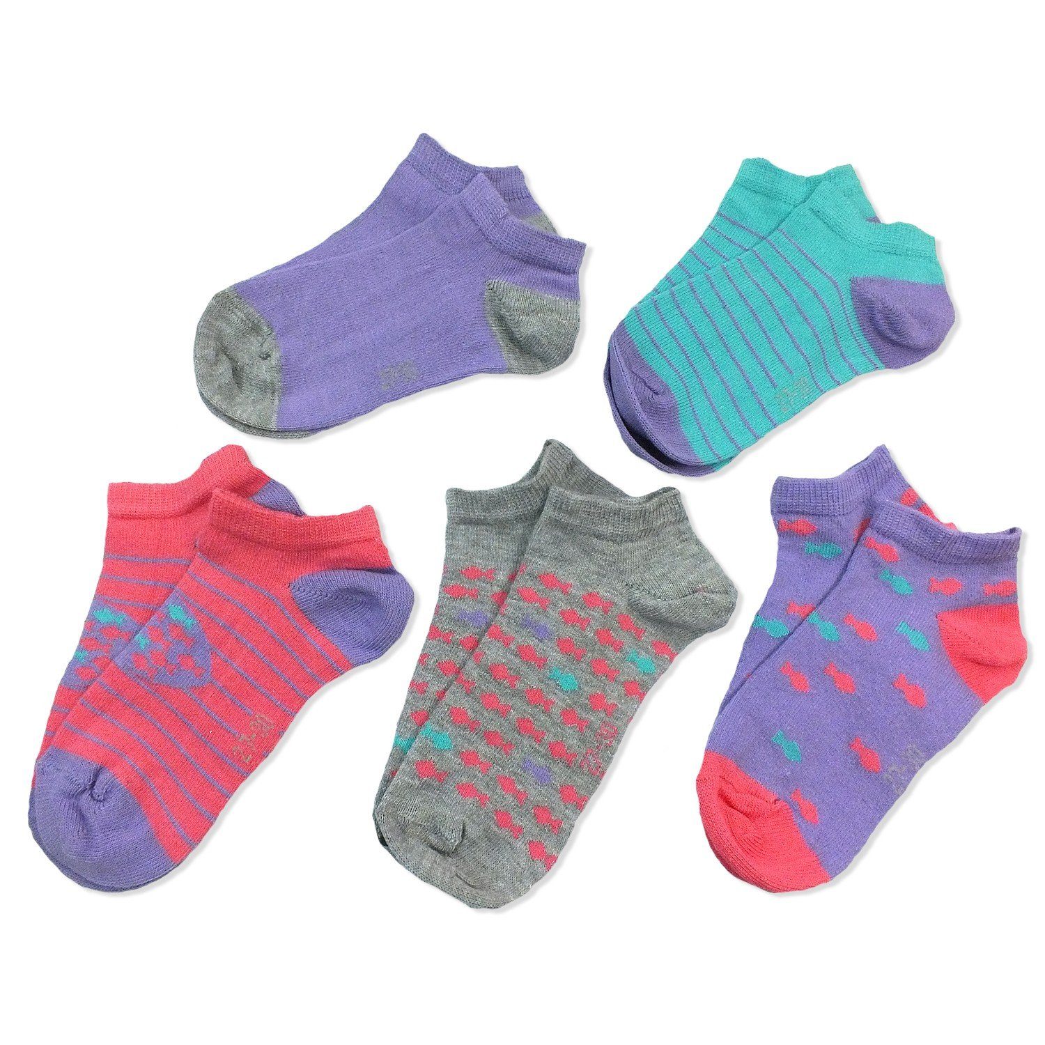 s.Oliver Sneakersocken S24138 (Packung, 5-Paar, 5 Paar) Kinder Sneaker-Socken, Sneakersocken, Jungen & Mädchen, Kindersocken 22 clematis