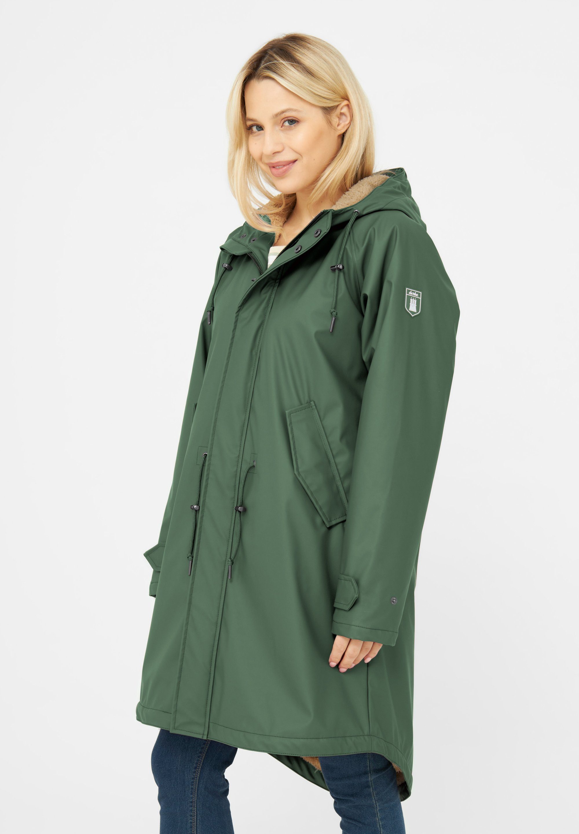 Derbe Regenjacke Damen Recycled Regenjacke 