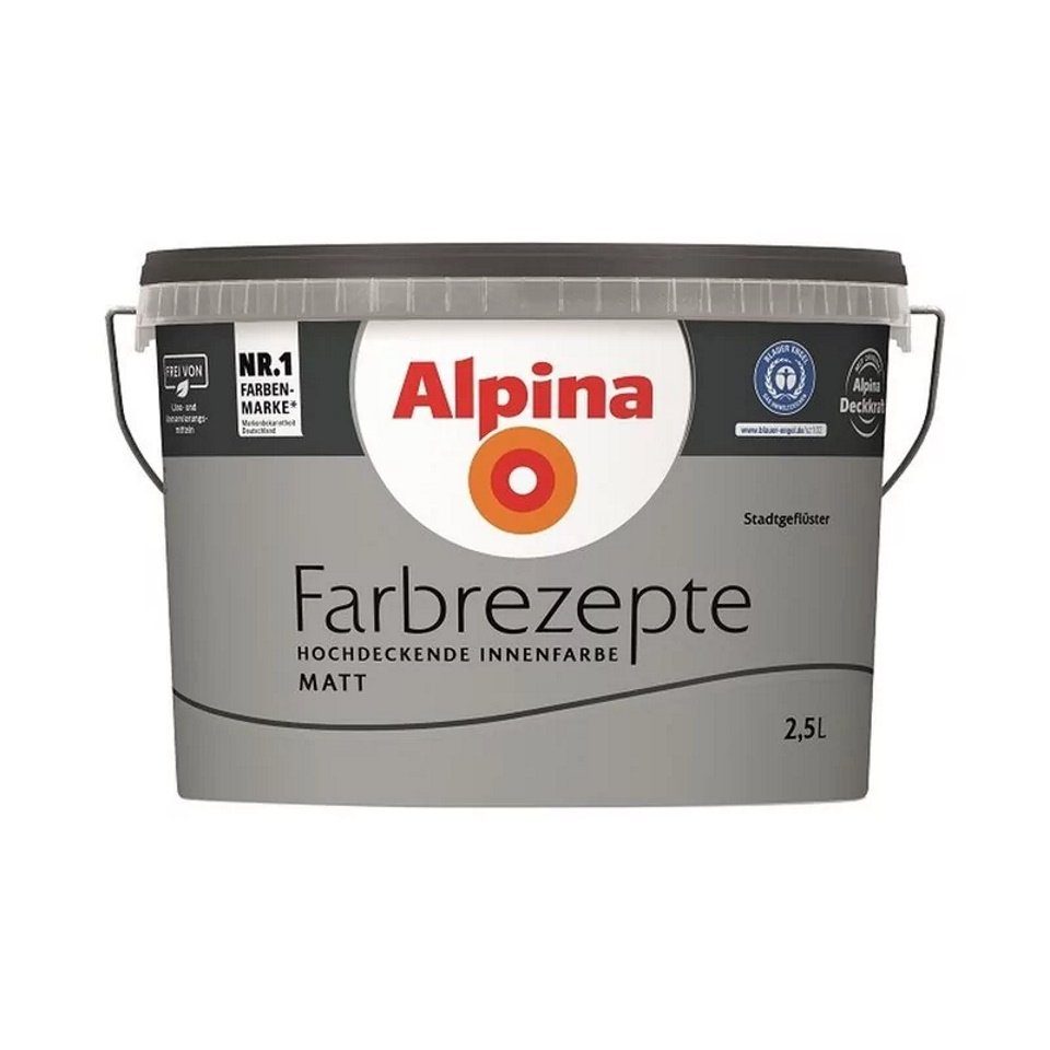 Alpina Wand- und Deckenfarbe Farbrezepte 2,5 L. Stadtgeflüster Matt. € 30,90, (€ 12,36 pro 1 l).