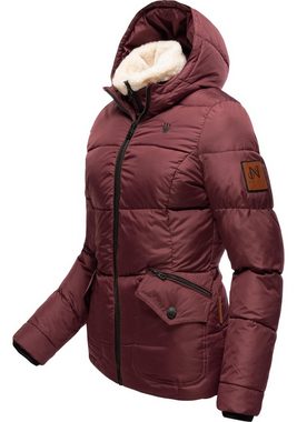 Navahoo Winterjacke Megan stylische Damen Steppjacke mit Teddyfutter