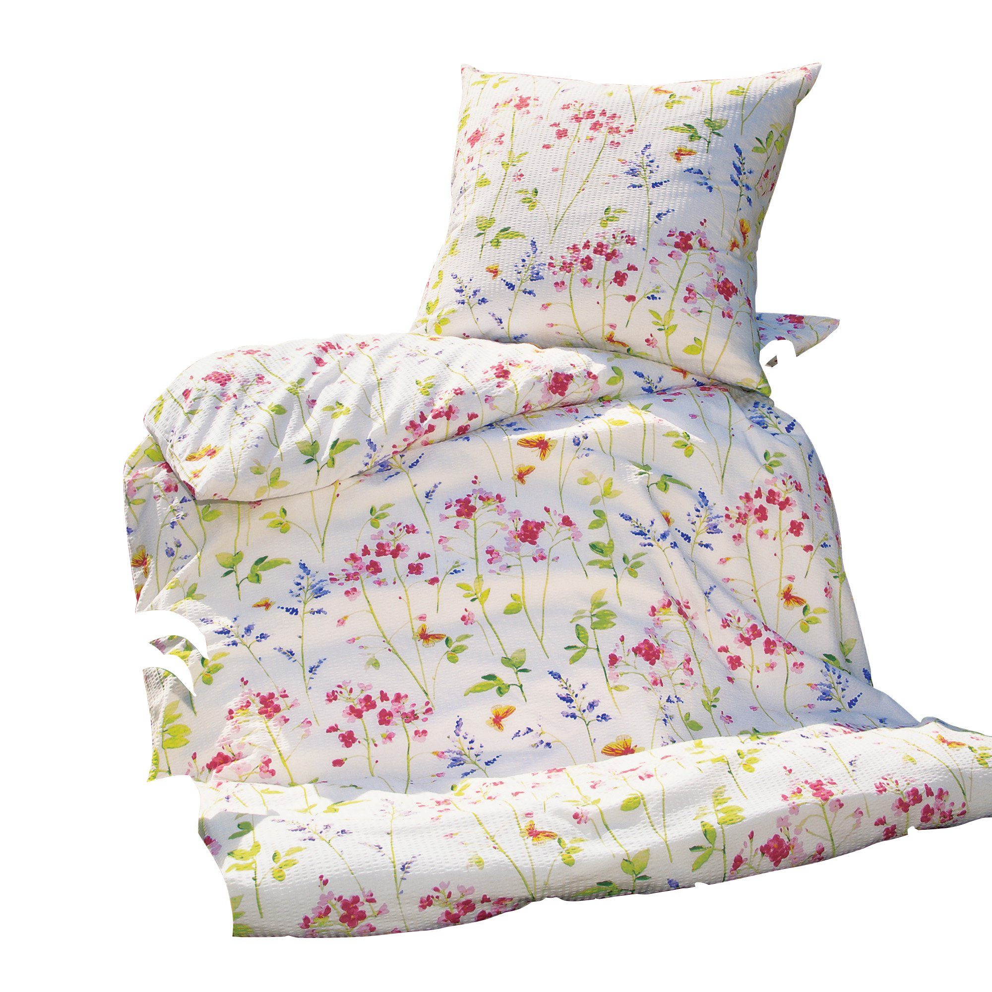 Janine Bettwäsche Bettwäsche, Seersucker, 2 teilig, günstig online kaufen