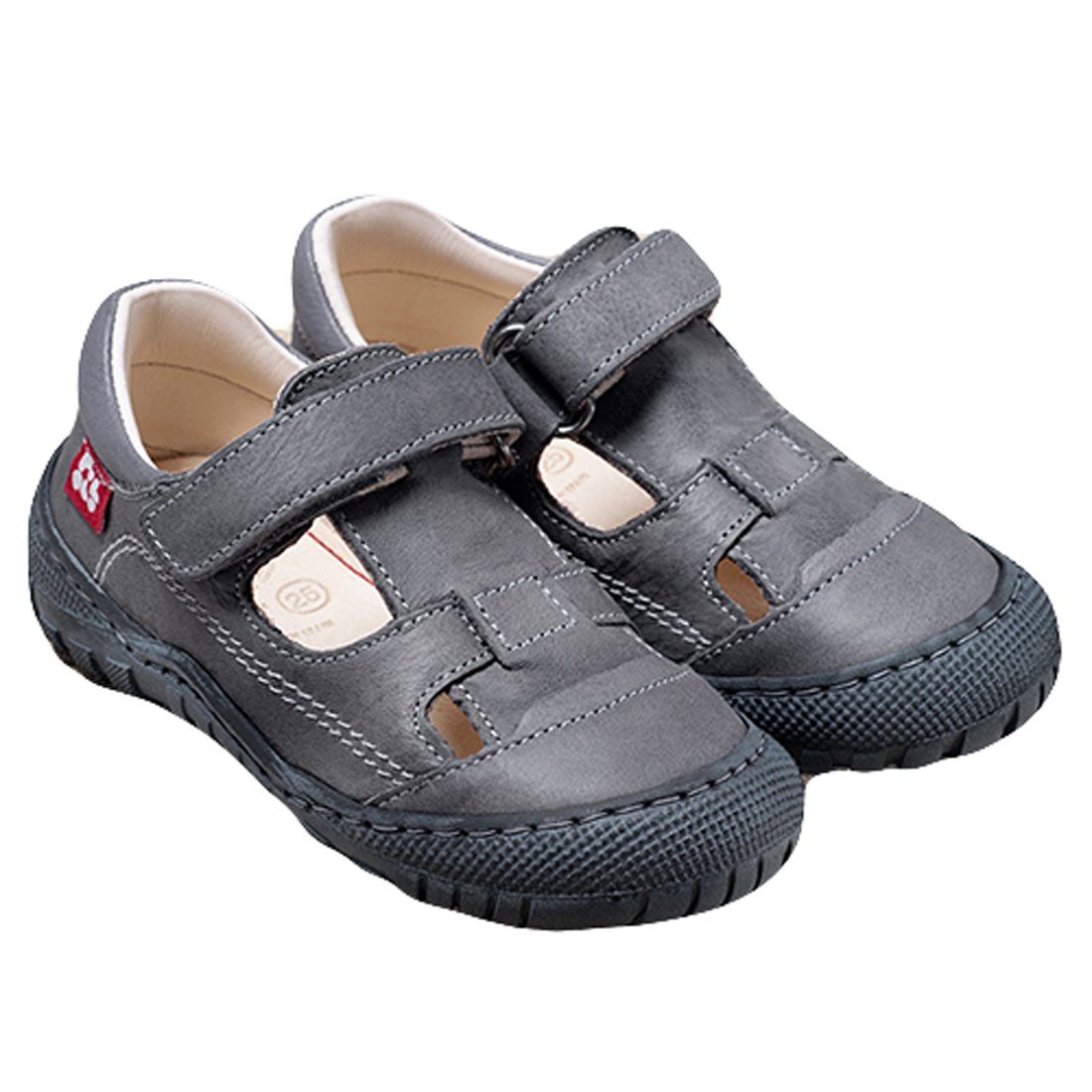 POLOLO Pololo Alicante Sandalen ECO Ledersandalen Kinder Grau Sandalette