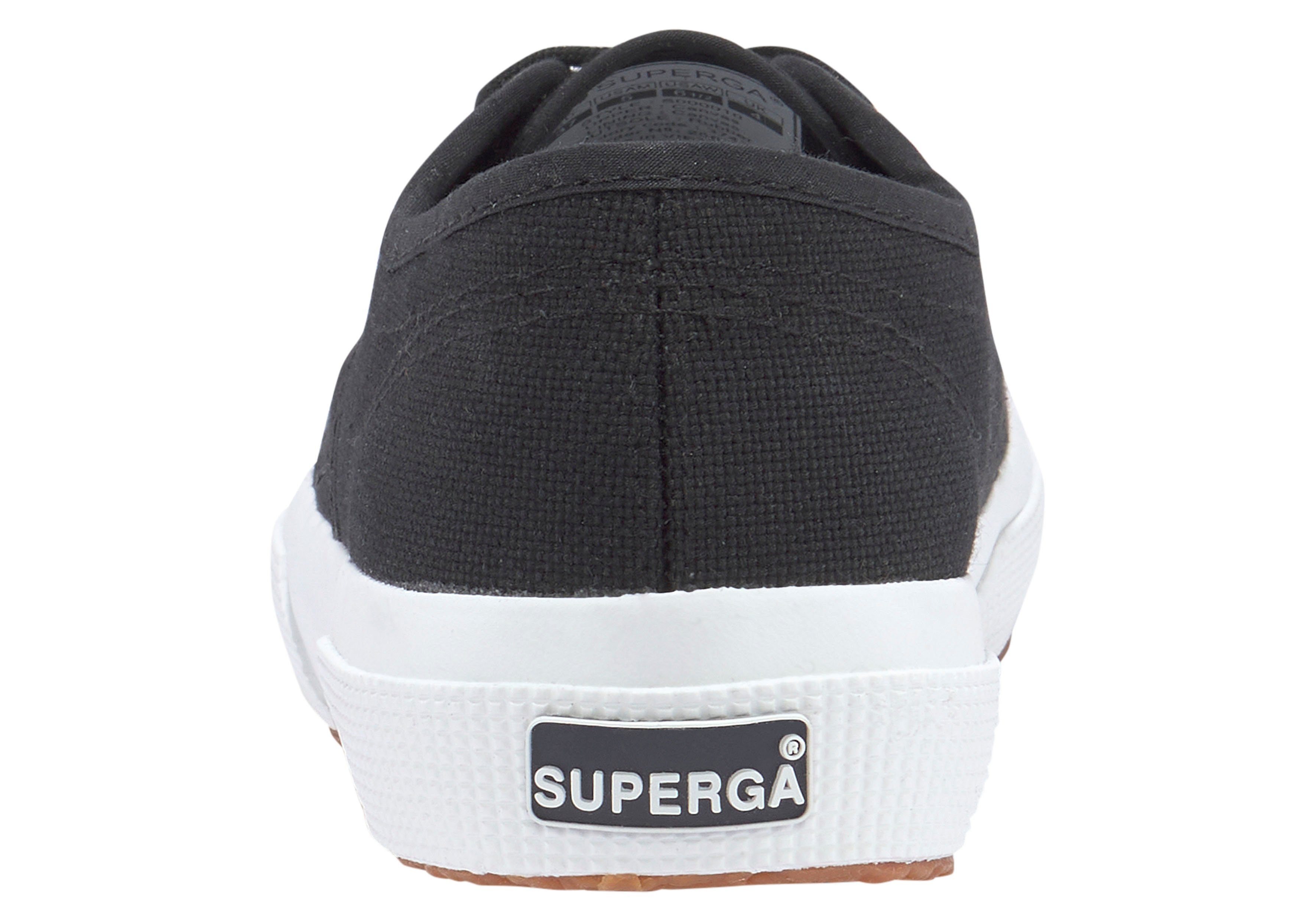 Cotu klassischem Classic mit Superga Canvas-Obermaterial Sneaker schwarz-weiß