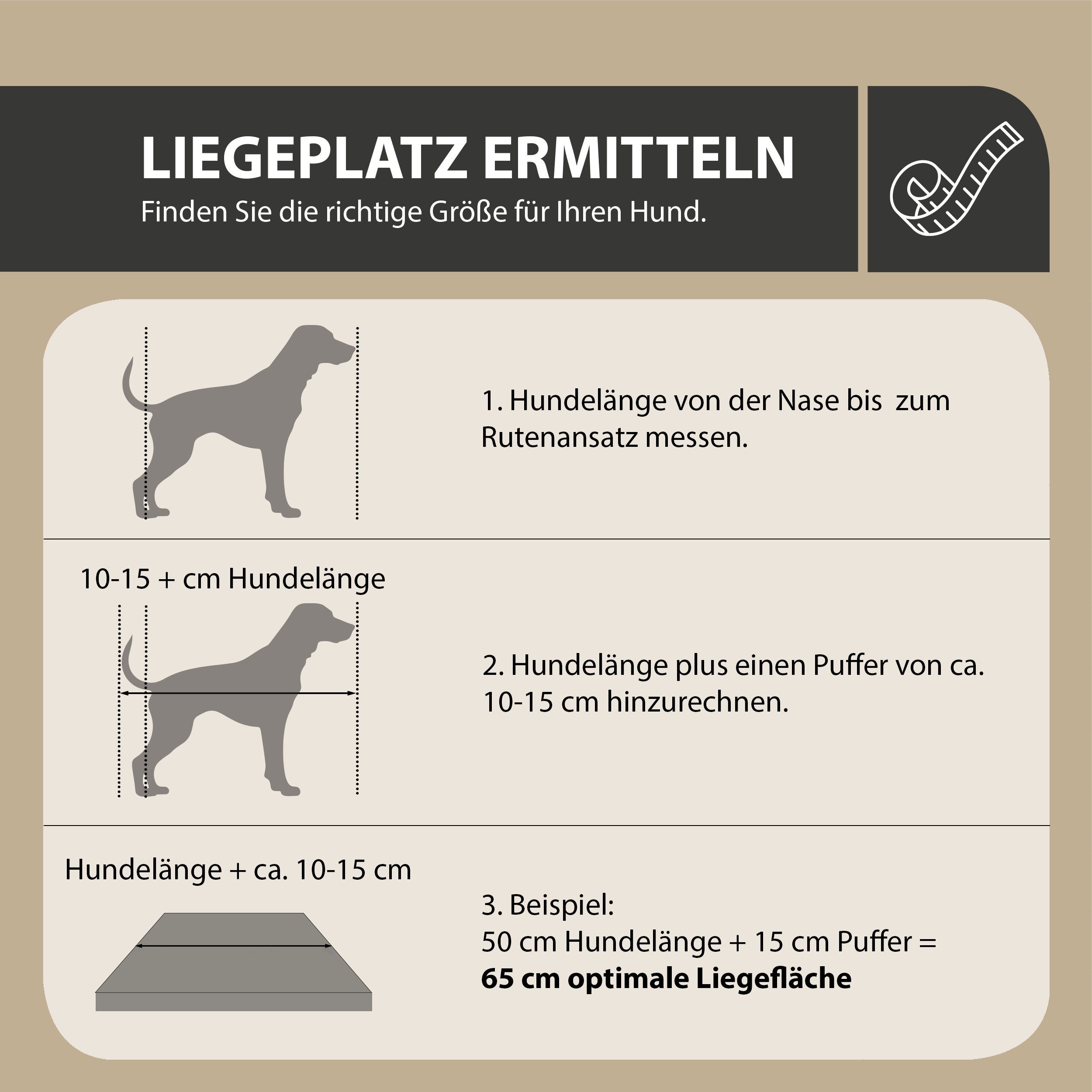 Rohrschneider Tierkissen Made in EU Anti-Rutsch strapazierfähiges Hundekissen Gr. 1 türkis, 1-3 Steppnähte