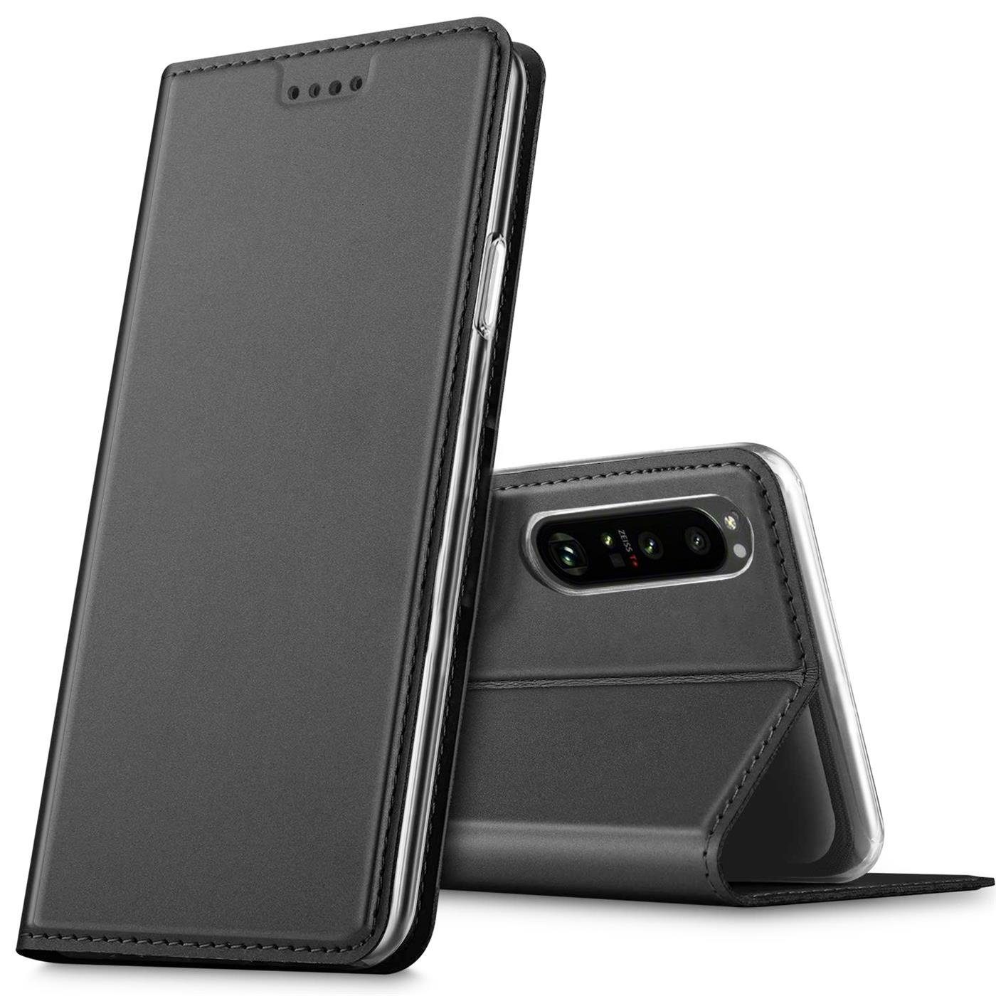 CoolGadget Handyhülle Magnet Case Handy Tasche für Sony Xperia 5 IV 6,1 Zoll, Hülle Klapphülle Slim Flip Cover für Xperia 5 IV 2022 Schutzhülle