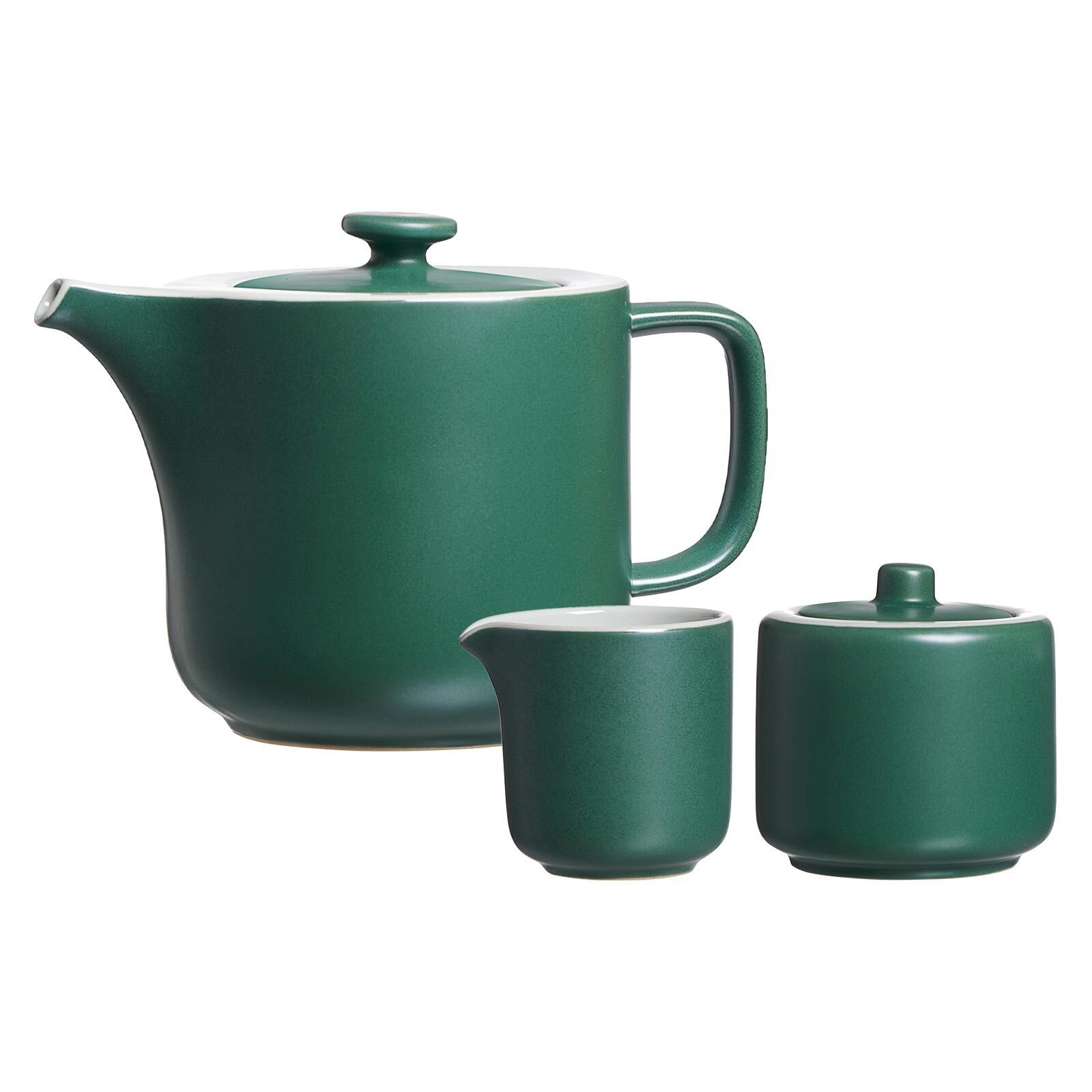 Ritzenhoff & Breker Teekanne Jasper Teezubehör Set, 0 l, (1 Teekanne, 1 Milchkännchen, 1 Zuckerdose, 3-St), Spülmaschinengeeignet