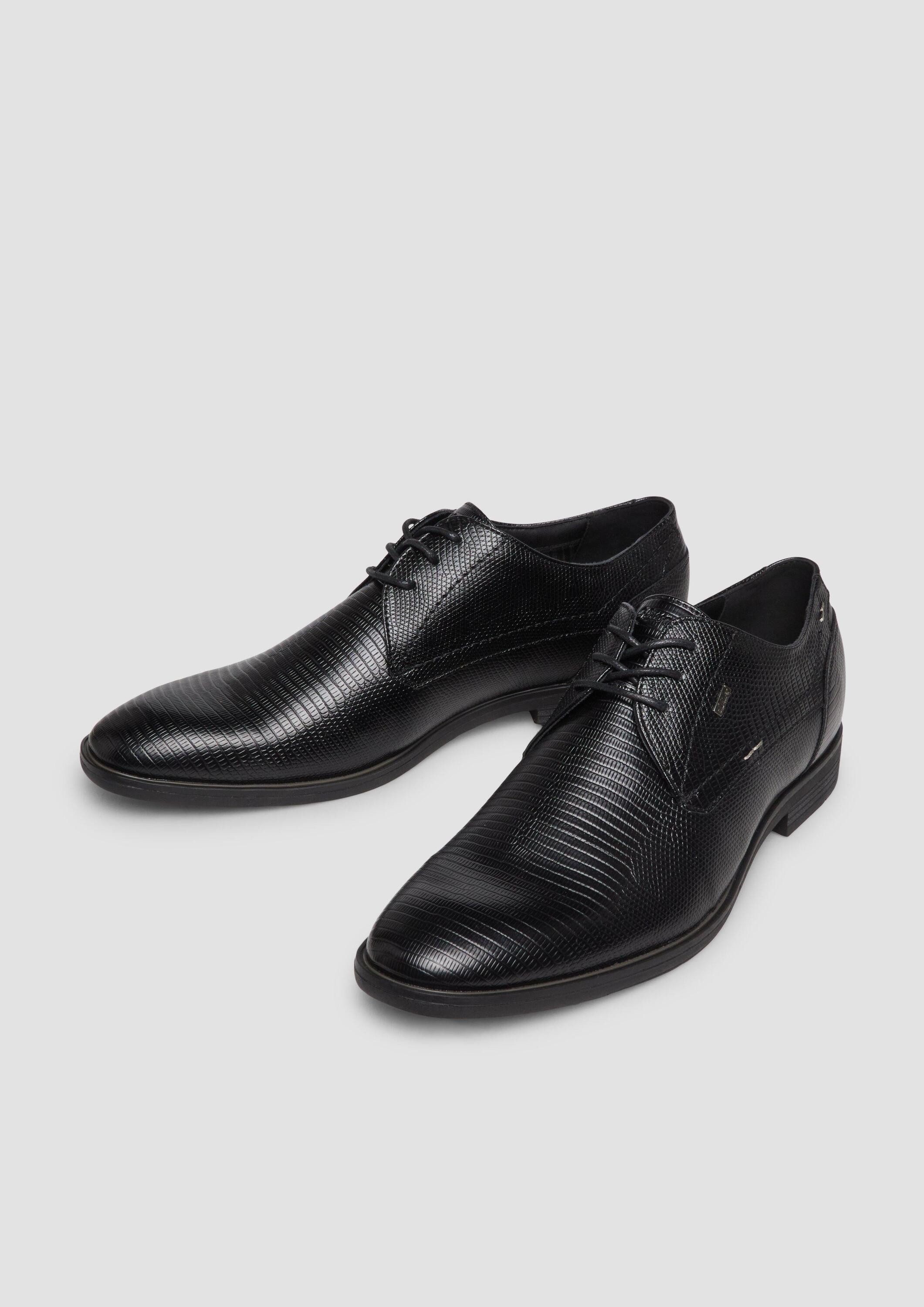 s.Oliver Schnürer Schnürschuh Elegante Schnürer in Leder-Optik
