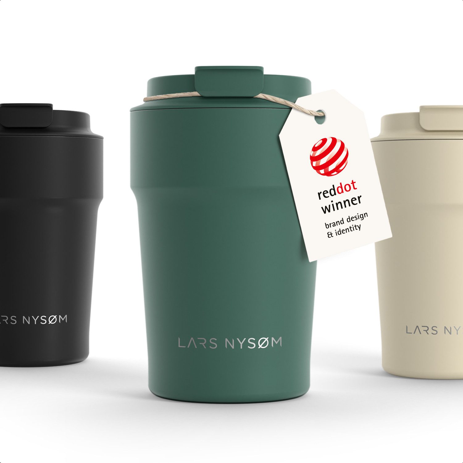 LARS NYSØM Thermobecher Bevægelse, 1-tlg., Thermobecher mit Vakuum Isolierung: 4h heiß / 8h kühl