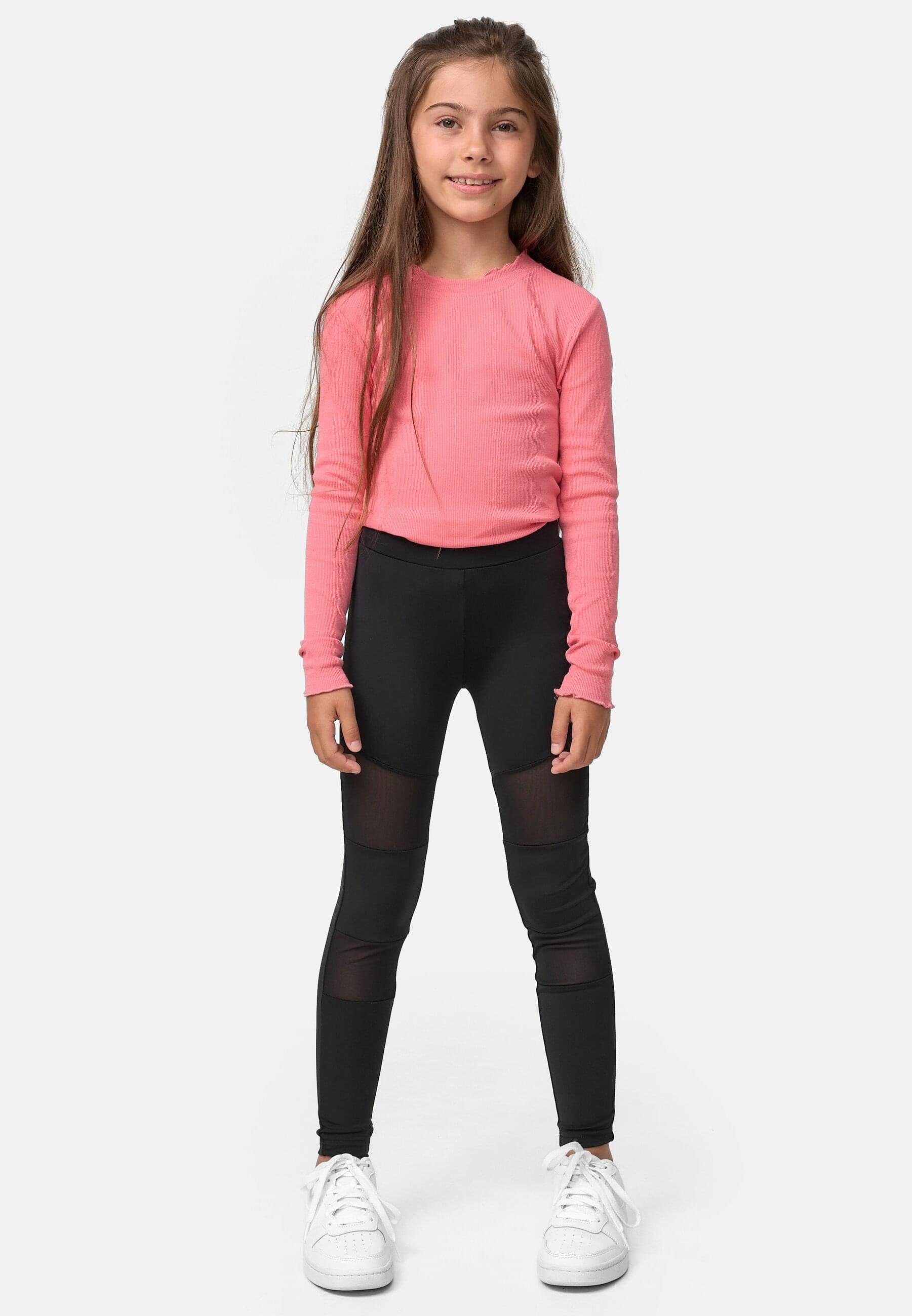 URBAN CLASSICS Leggings Damen Girls black (1-tlg) Leggings Tech Mesh