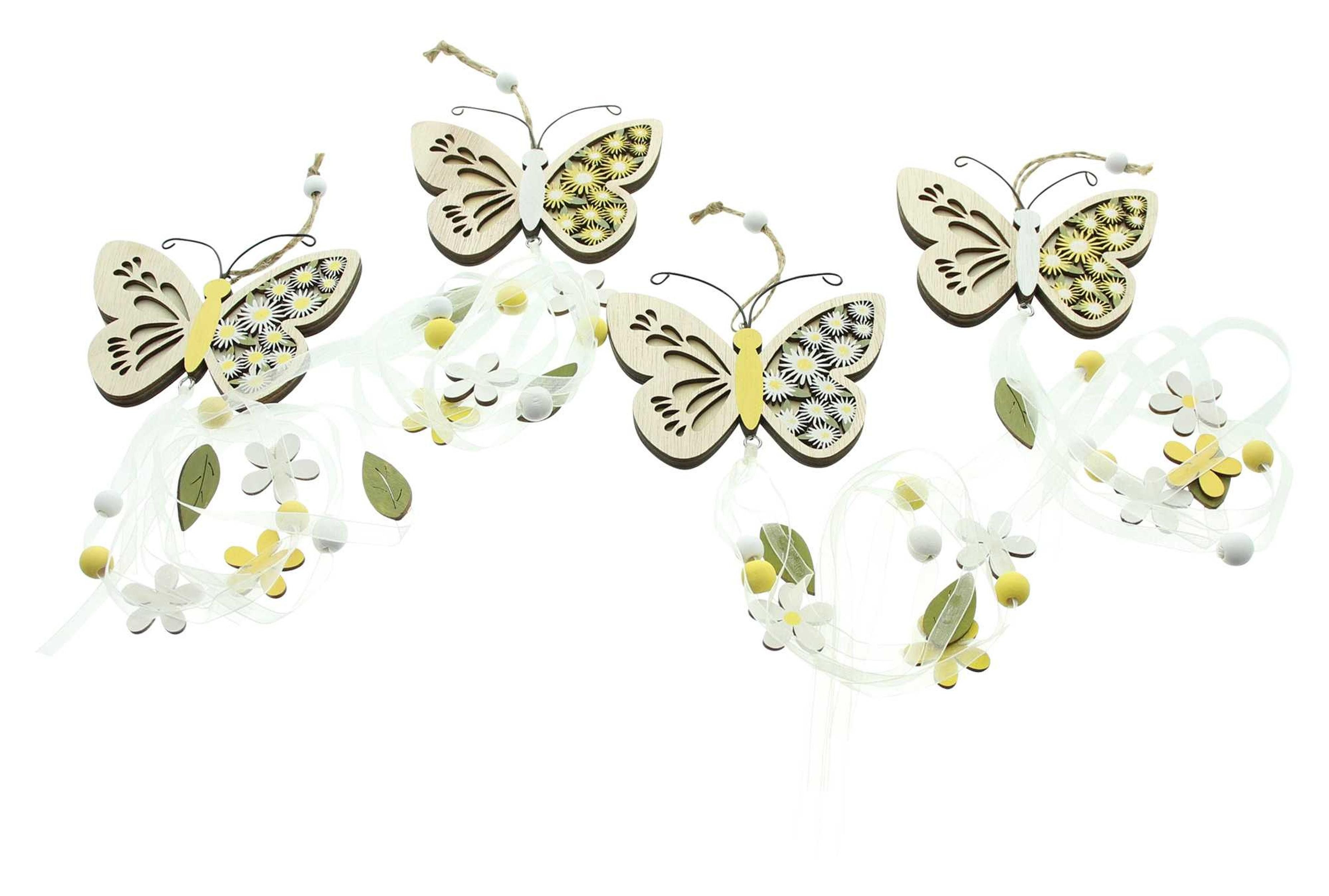 Dekohänger Hänger "Schmetterling", 4er Set