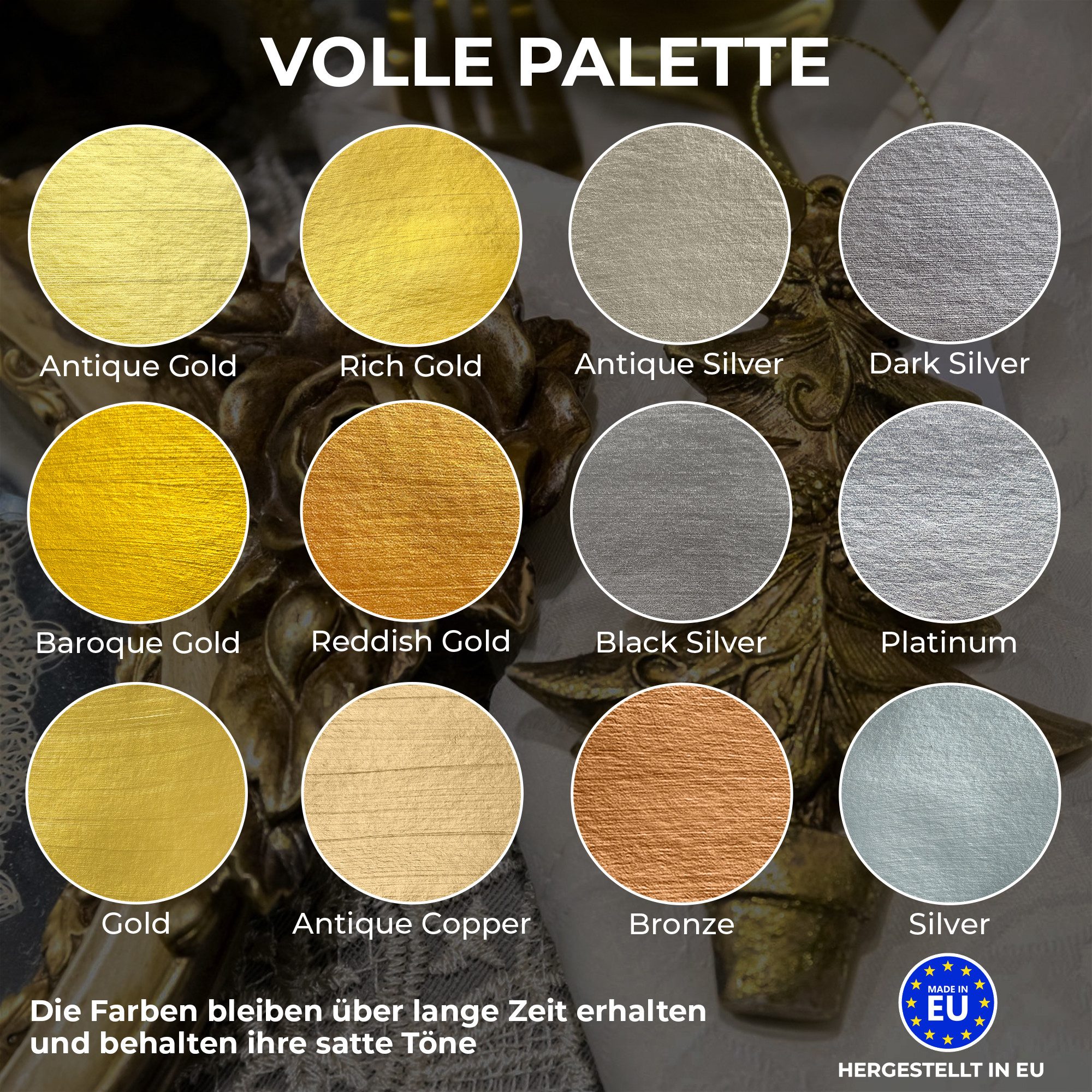 7 Artists Acrylfarbe 7 Artists Acrylfarbe Metallic 50 ml Gold, Silber – Bild 5 von 5