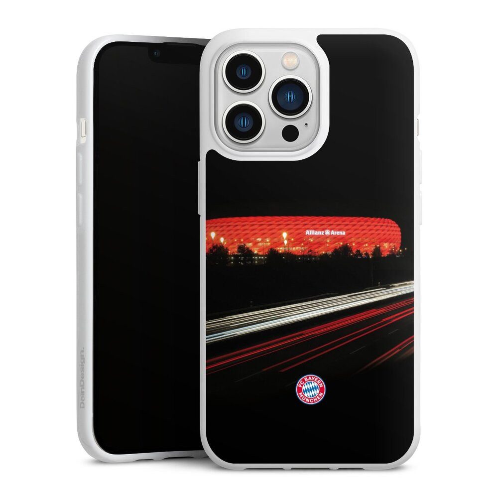 DeinDesign Handyhülle FC Bayern München FCB Stadion FC Bayern München Allianz Arena, Apple iPhone 13 Pro Silikon Hülle Bumper Case Handy Schutzhülle