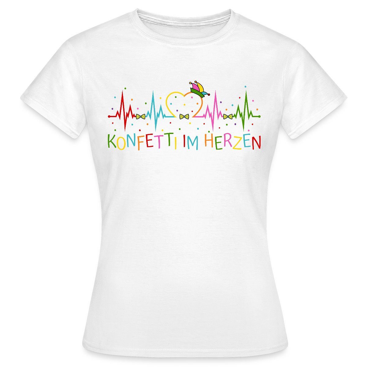 Spreadshirt T-Shirt Herzschlag Konfetti Im Herzen günstig online kaufen