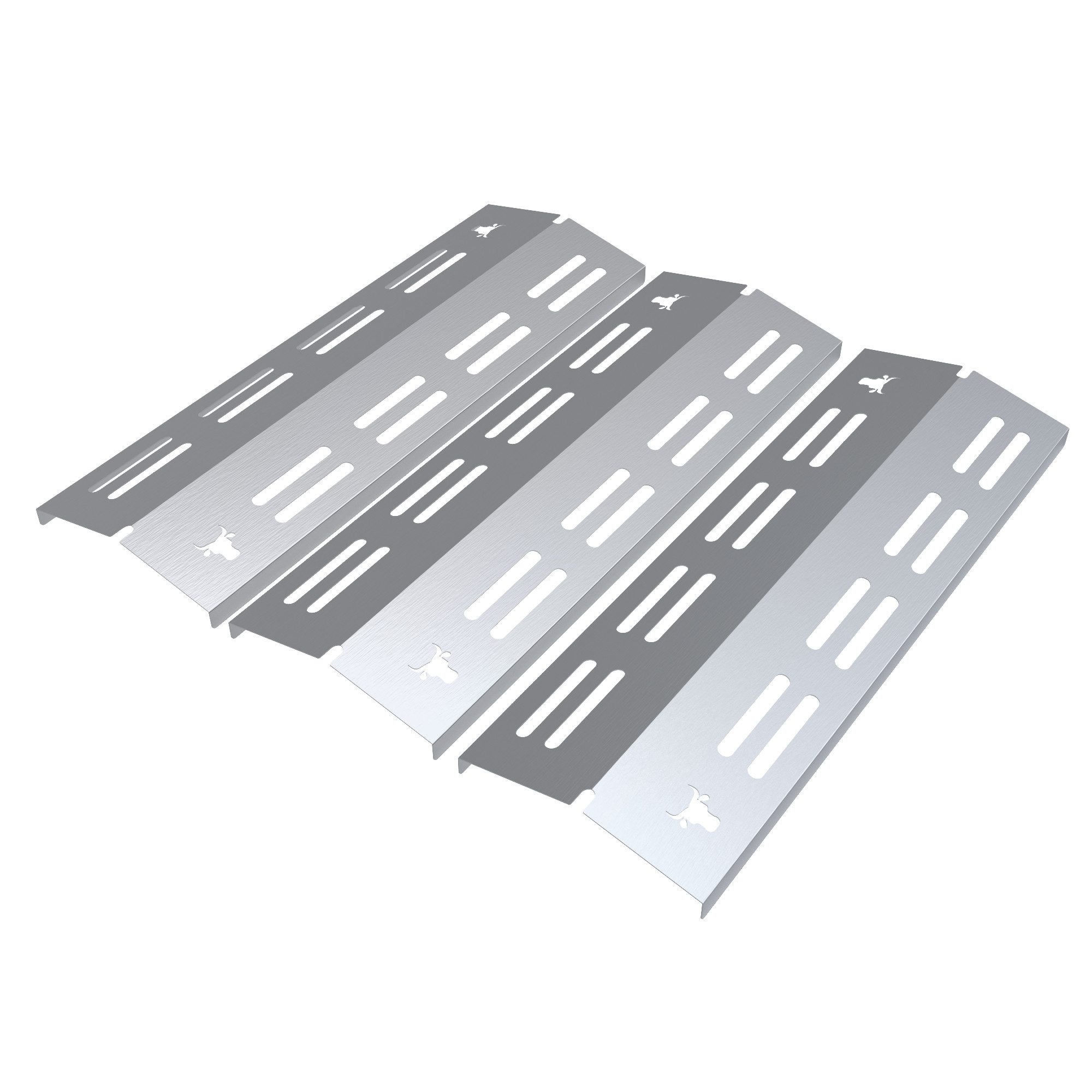 tuning-art Grillerweiterung GA42 Brennerabdeckung Set Edelstahl für Enders Chicago 3