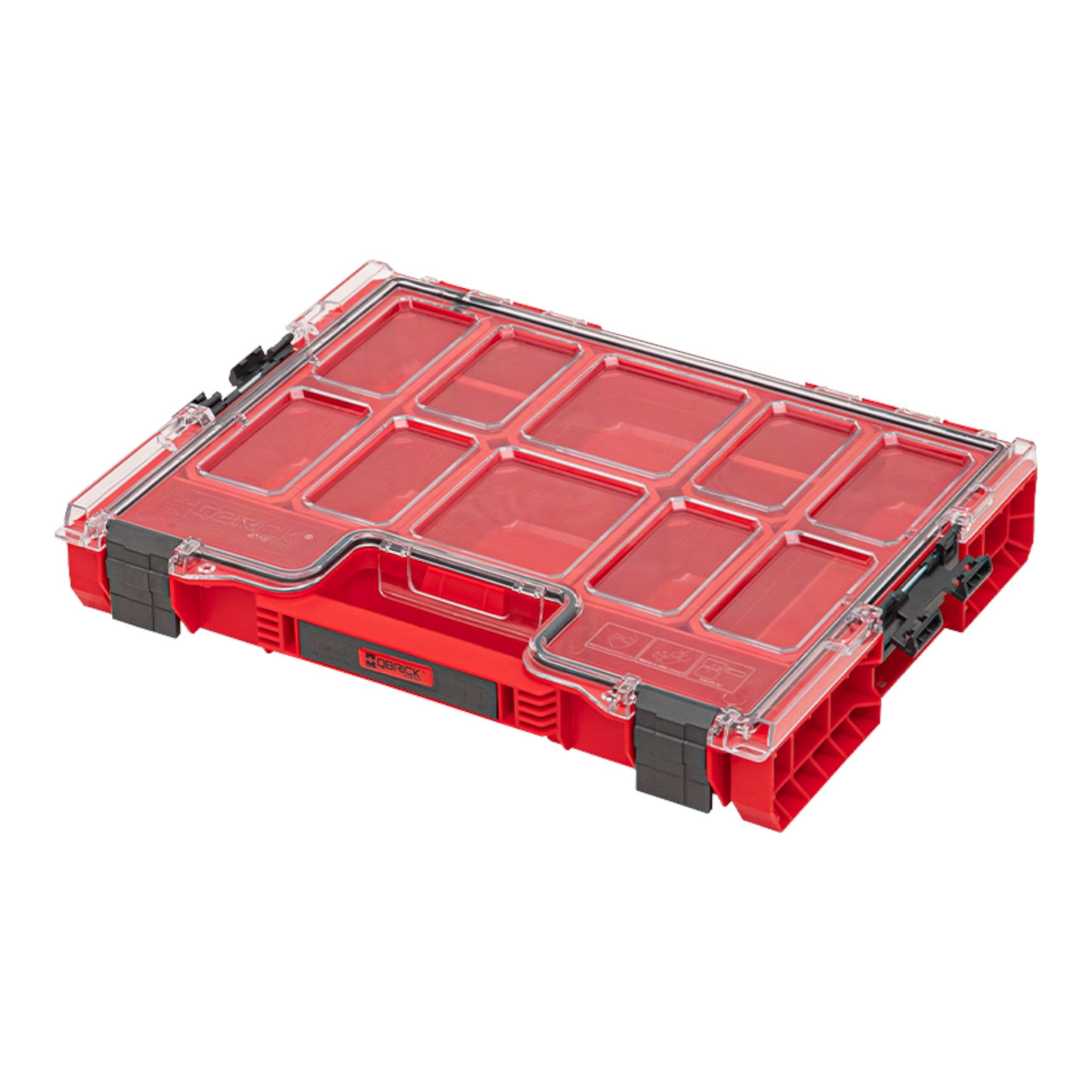 Werkzeugkoffer Qbrick System PRO Organizer 200 RED ULTRA HD stapelbar 452 x 296 x 79