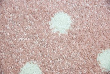 Kinderteppich Kinderteppich Spielteppich Teppich Kinderzimmer Babyteppich Hase in Rosa Weiss Grau, Teppich-Traum, rechteckig, Höhe: 13 mm