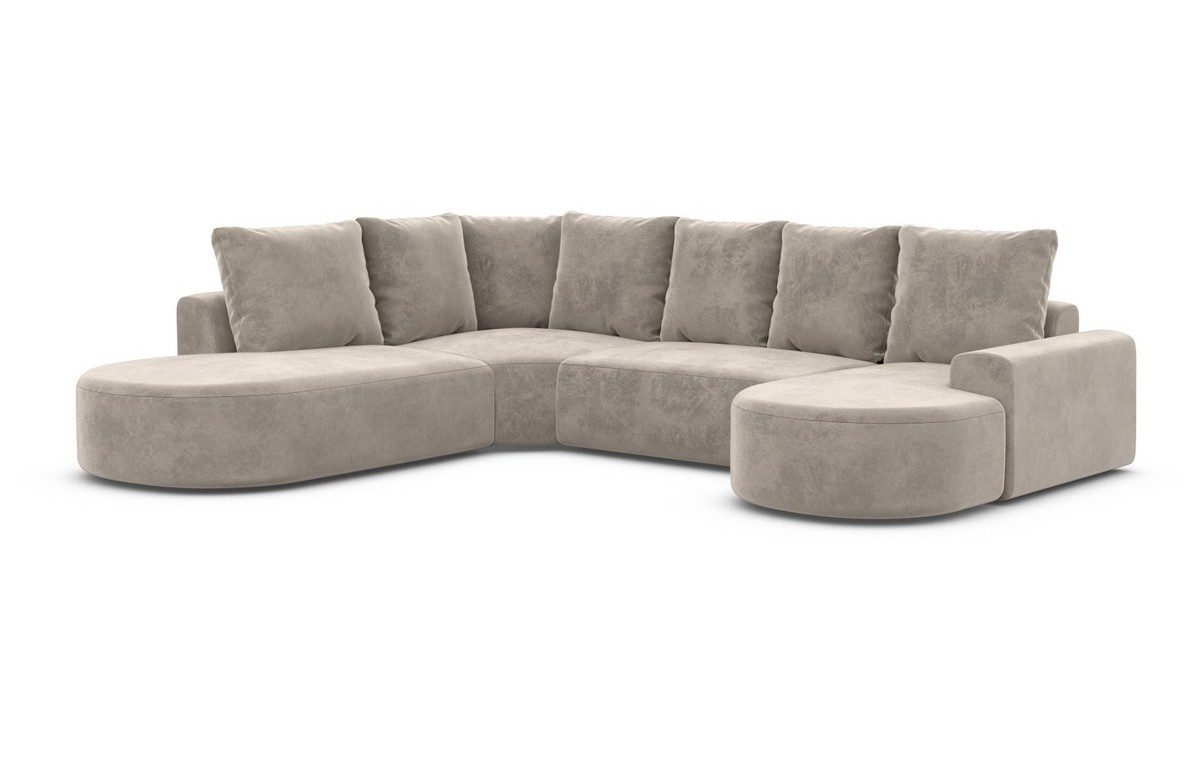Sofa Dreams Wohnlandschaft Gomera U Form Stoff Lounge, Wohnlandschaft, Ottomane, U-Form, Lounge