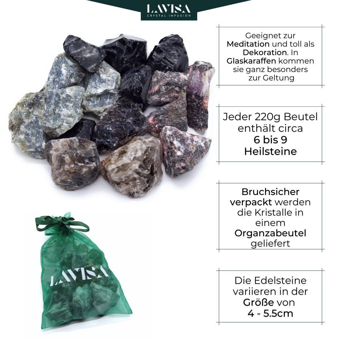 Natursteine LAVISA Kristalle, echte Edelstein Traumfänger Edelsteine, Dekosteine, Mineralien
