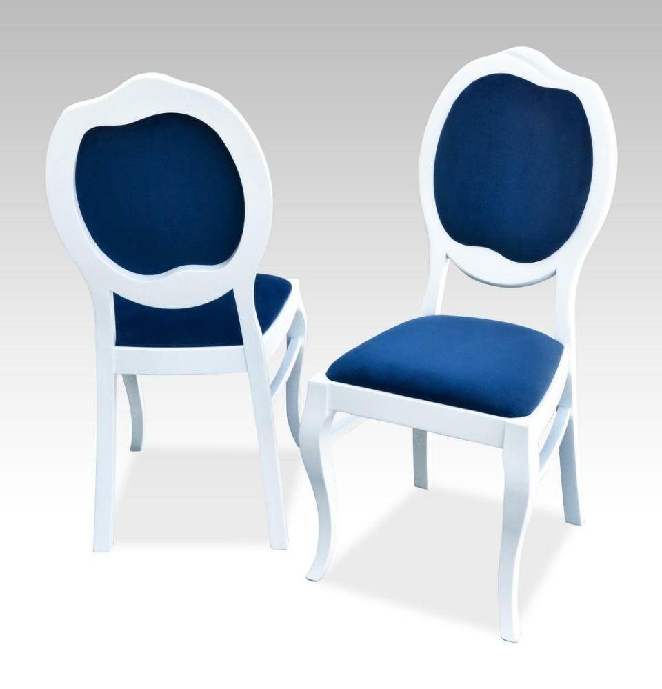 4X Sessel Gruppe Garnitur Holz Stühle Esszimmer JVmoebel Italienische Set Stuhl,