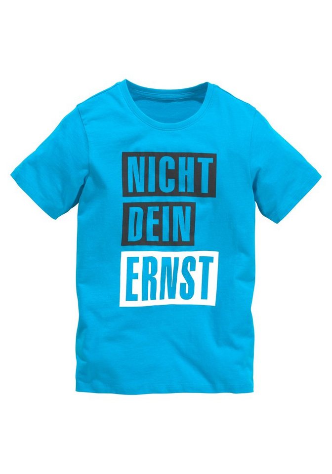 KIDSWORLD T-Shirt NICHT DEIN ERNST, Spruch