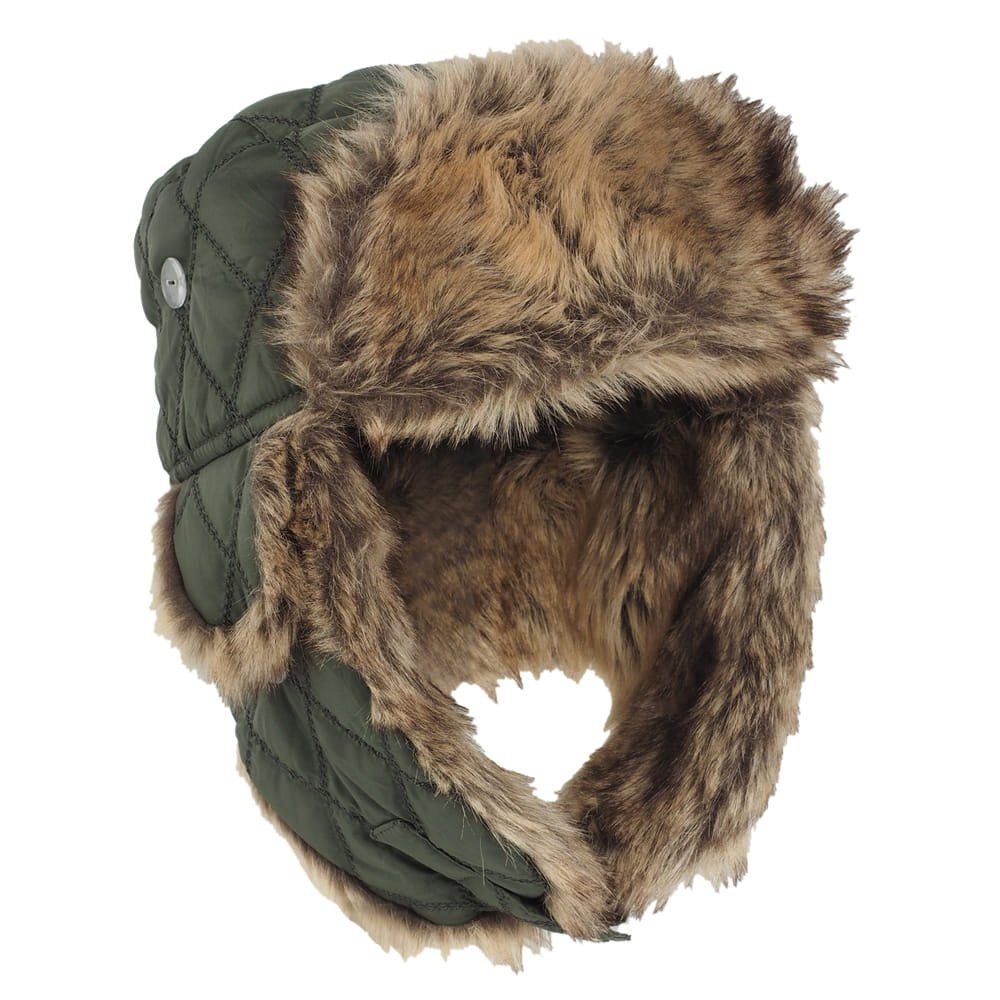 Mil-Tec Fellimitatmützen WINTERMÜTZE M. KUNSTPELZ oliv günstig online kaufen