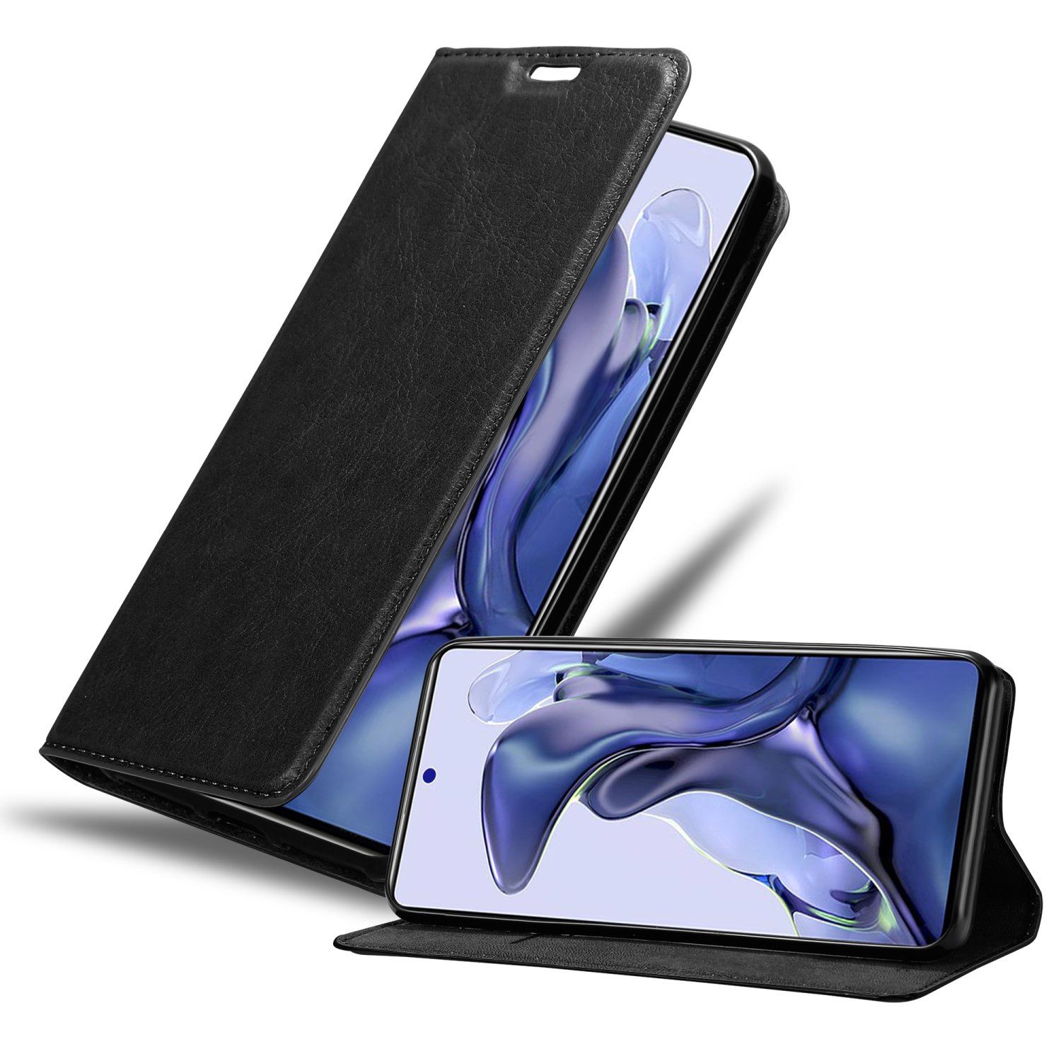 Cadorabo Handyhülle für Xiaomi 11T / 11T PRO Hülle Xiaomi 11T / 11T PRO, Hülle Schutzhülle mit Standfunktion, Magnetverschluss und Kartenfach