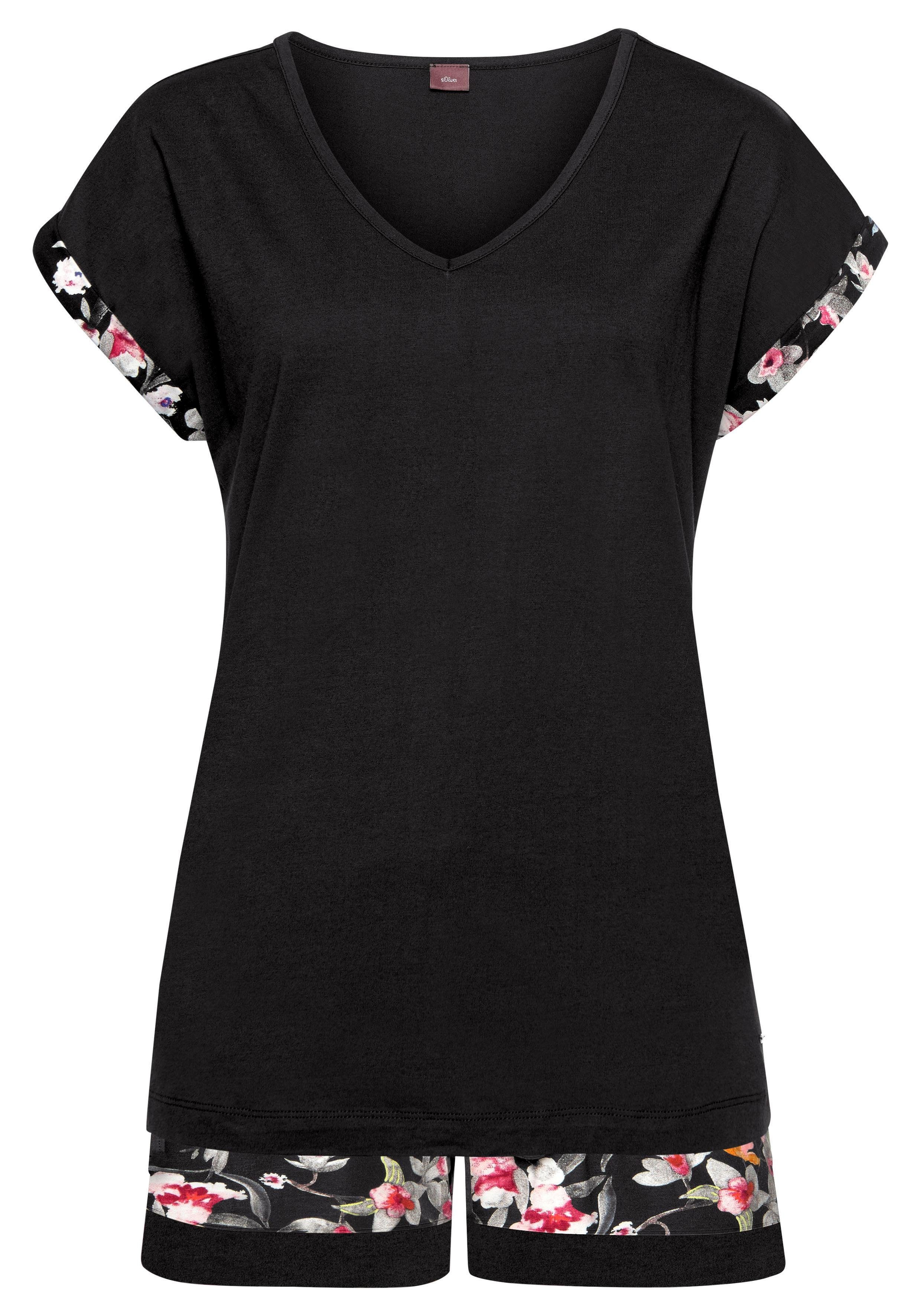 s.Oliver Shorty (2 tlg) Shorty mit Blumenmuster günstig online kaufen
