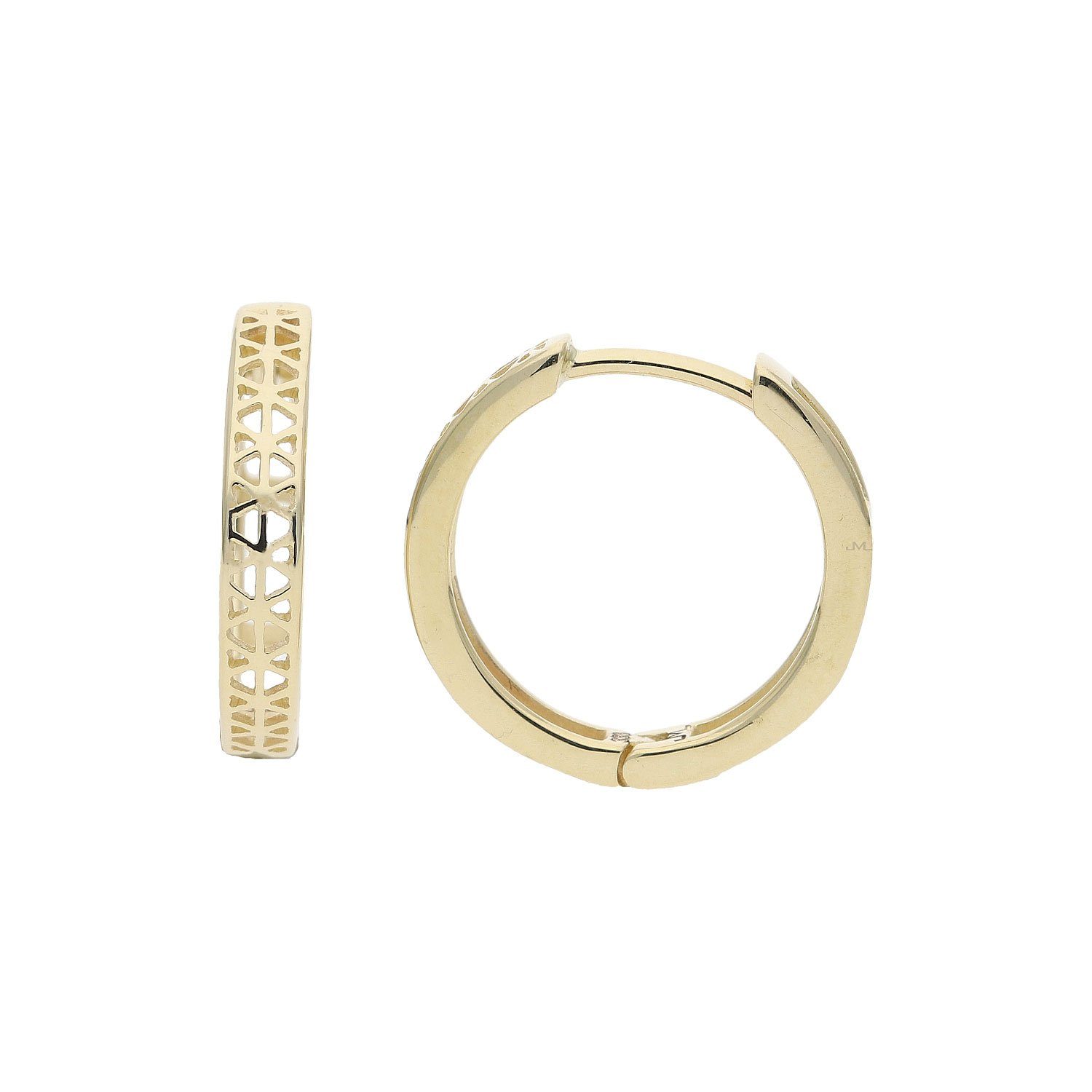 JuwelmaLux Paar Creolen JuwelmaLux Creolen 333/000 (8 Karat) Gold JL39-06-0572 (kein Set, 2-tlg., inkl. edelm Schmucketui)