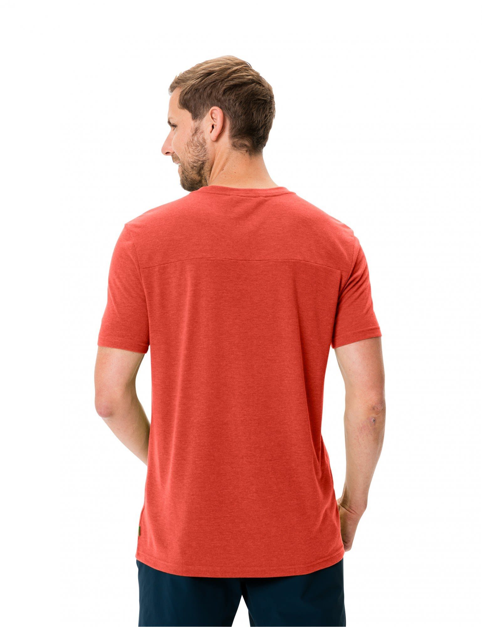 Glowing Iii T-shirt Red T-Shirt Mens Herren Tekoa Kurzarm-Shirt VAUDE Vaude