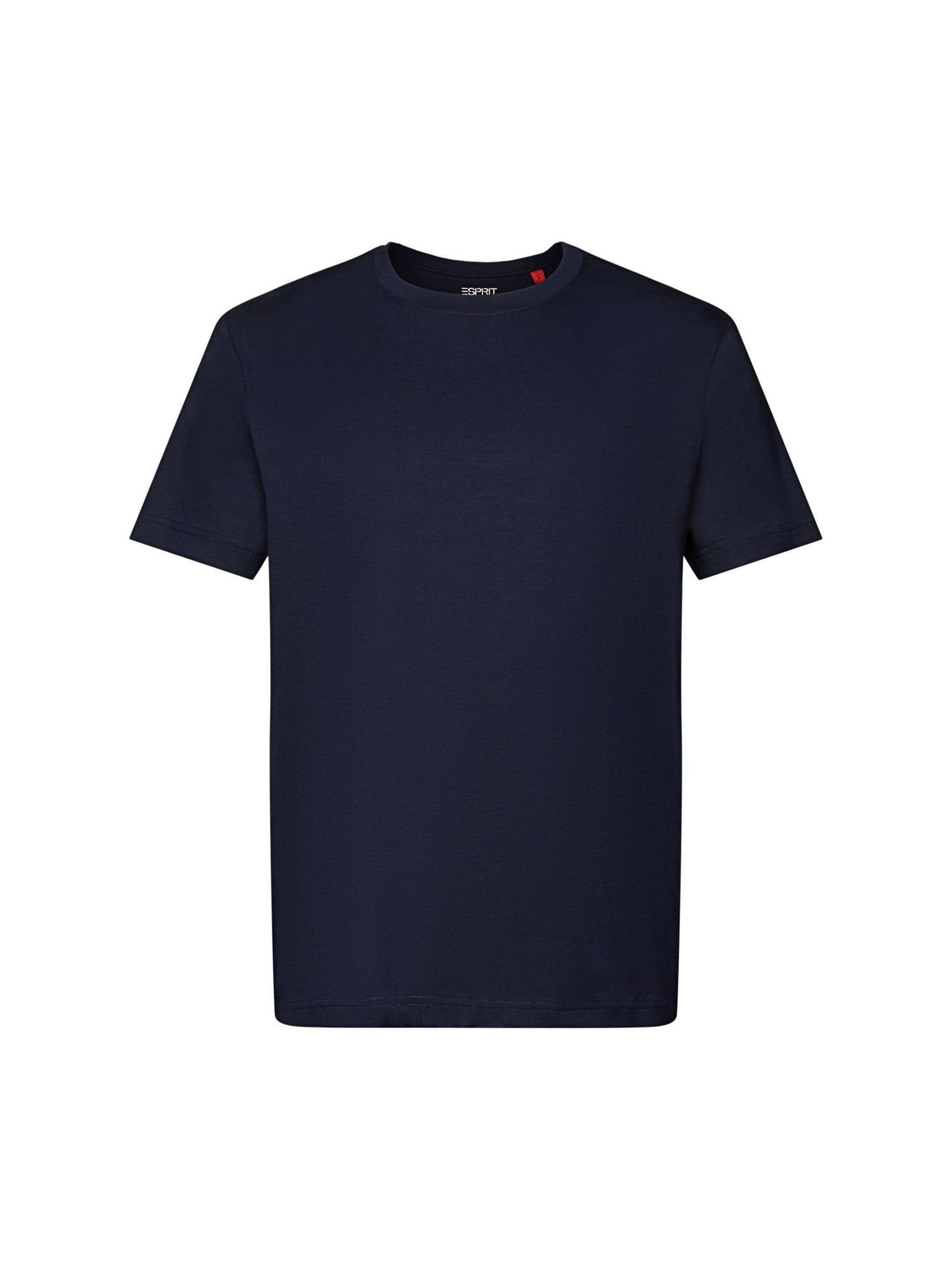 Esprit Collection T-Shirt Rundhals-T-Shirt aus Pima-Baumwolljersey (1-tlg) NAVY