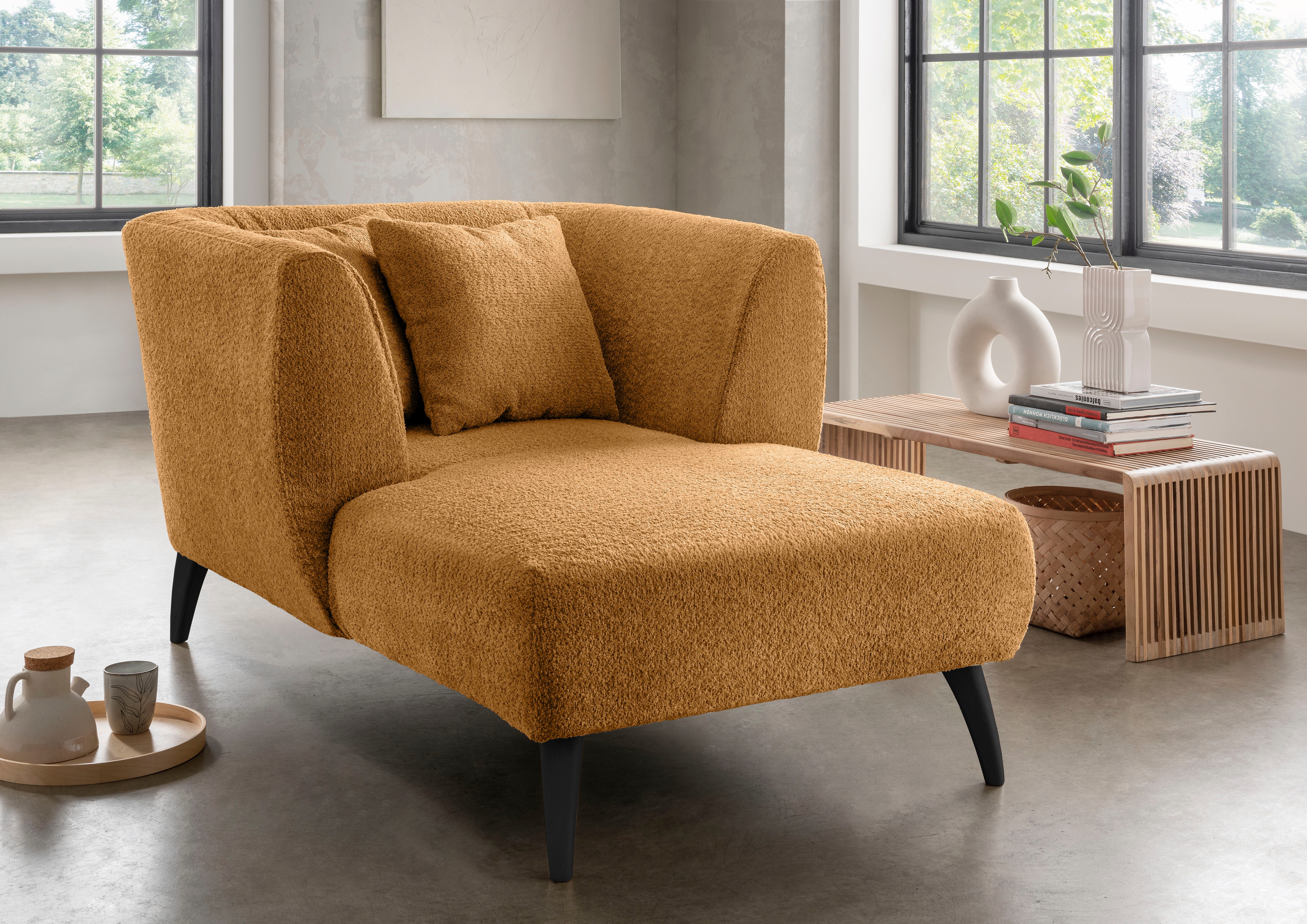 Home affaire Relaxsessel Colori Love Seat, bequem, geschwungene Armlehnen, Designsessel