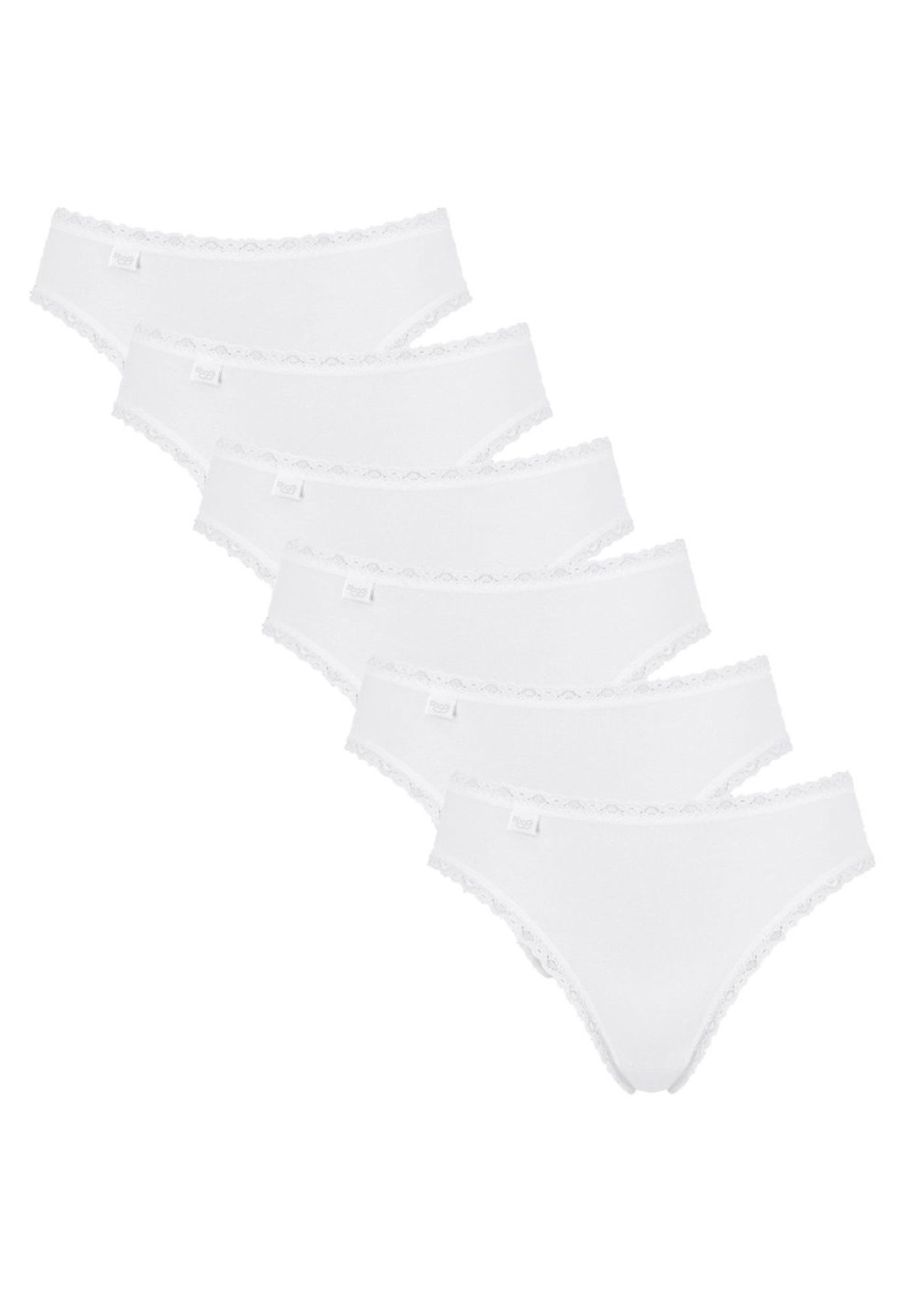 Slip Sloggi 24/7 Cotton Lace - Confezione Da 3, Cotone Con LYCRA, Vita Alta, Pizzo - Foto 2