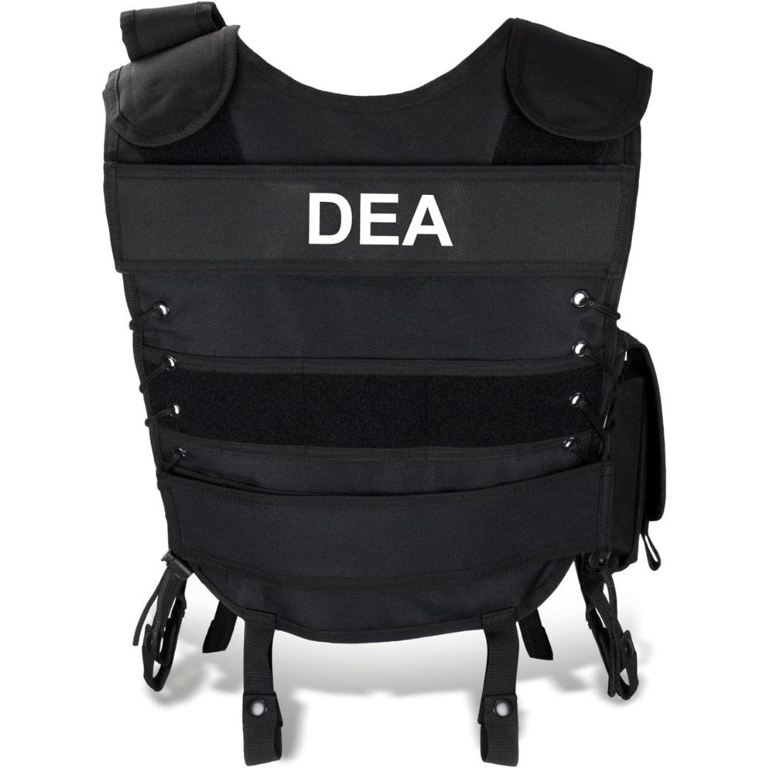 Black Snake Polizei-Kostüm Einsatzweste - Karnavalskostüm - Agentenkostüm, günstig online kaufen